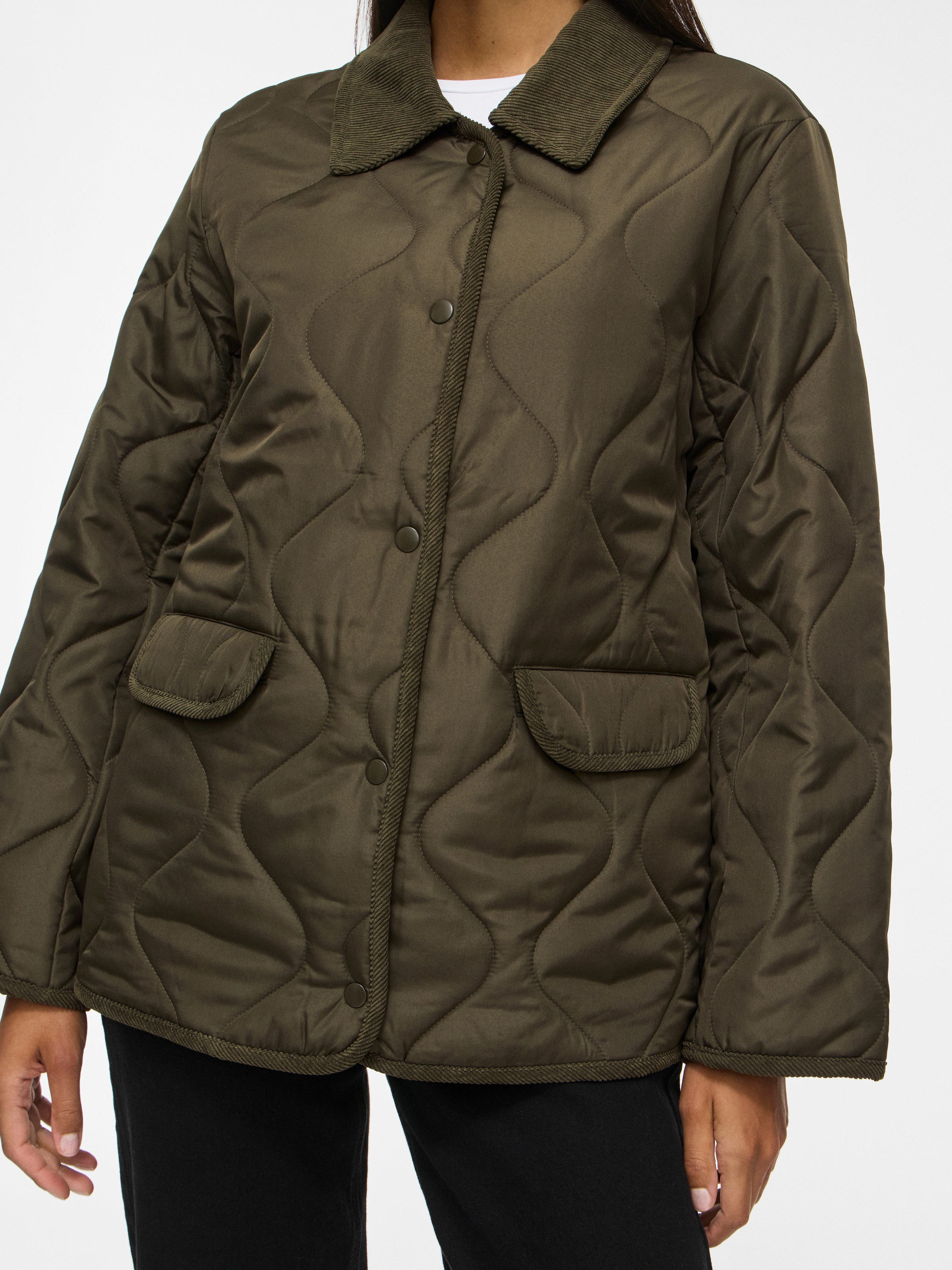 Vila Steppjacke »VITATE L/S QUILT DETAIL JACKET - NOOS« Kunstfaser