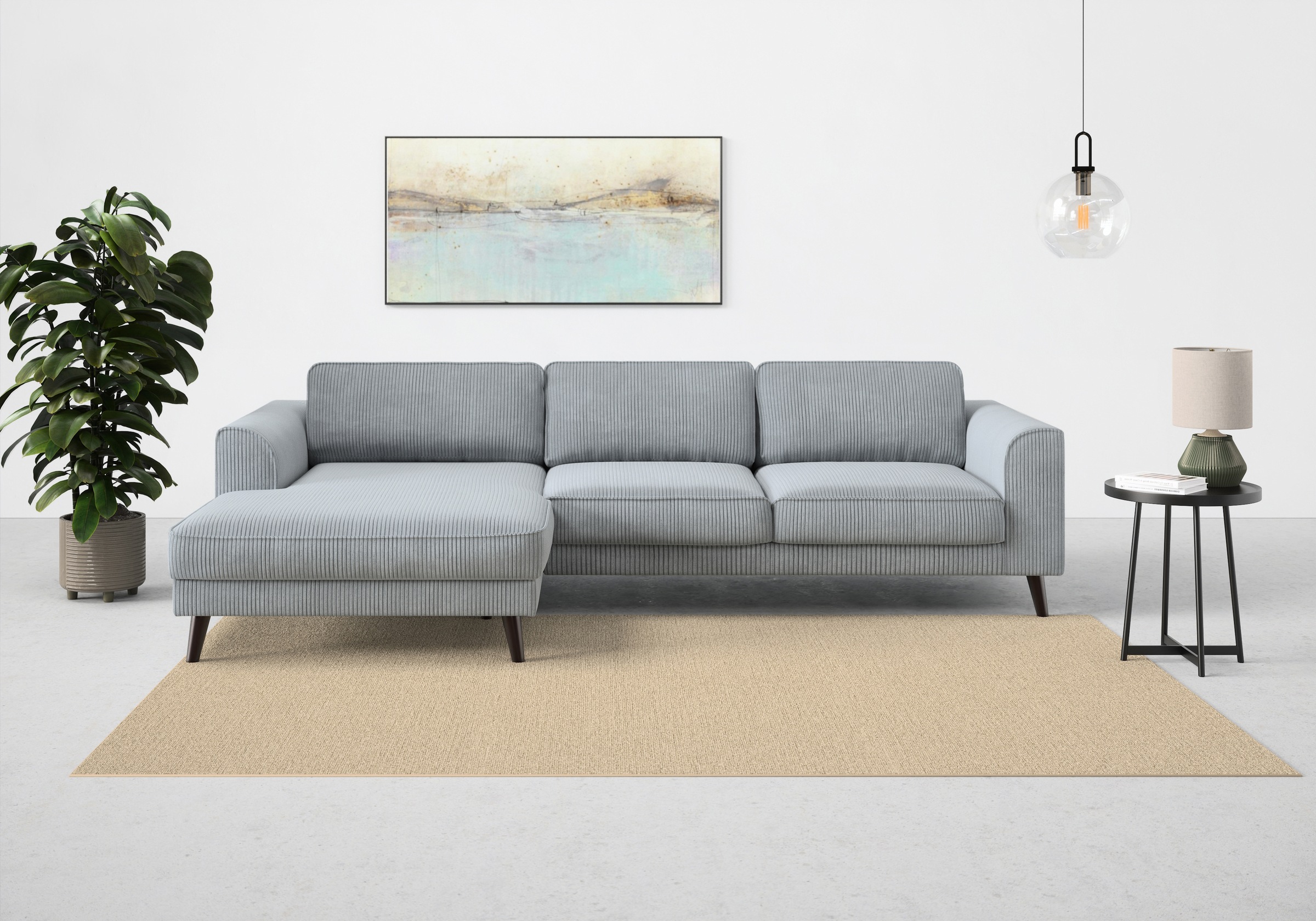 TRENDMANUFAKTUR Ecksofa »Lumber Jack, elegantes Designsofa, zeitlos modern, günstig online kaufen