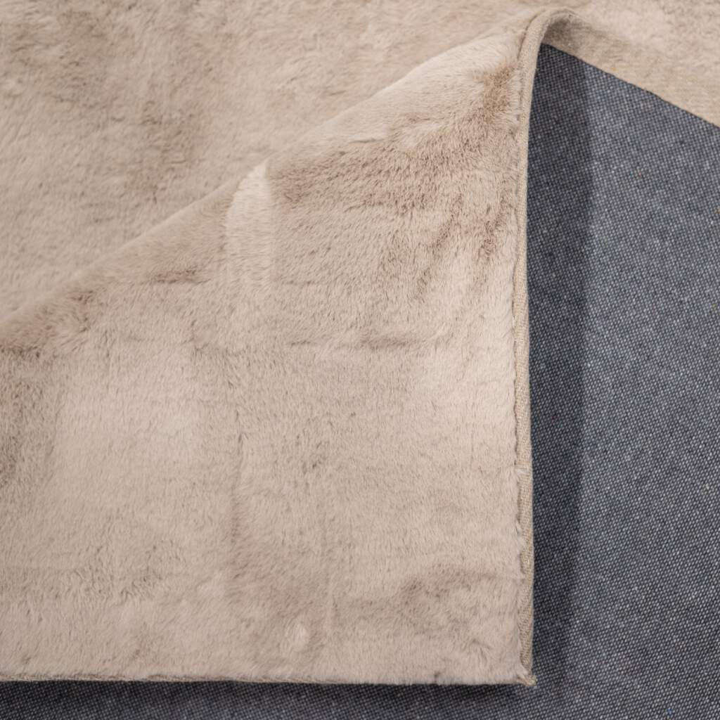 Carpet City Hochflor-Teppich »TOPIA 400«, rechteckig, 21 mm Höhe, Kunstfell-Teppich mit Kaninchenfell-Optik, Haptik, Schlafzimmer