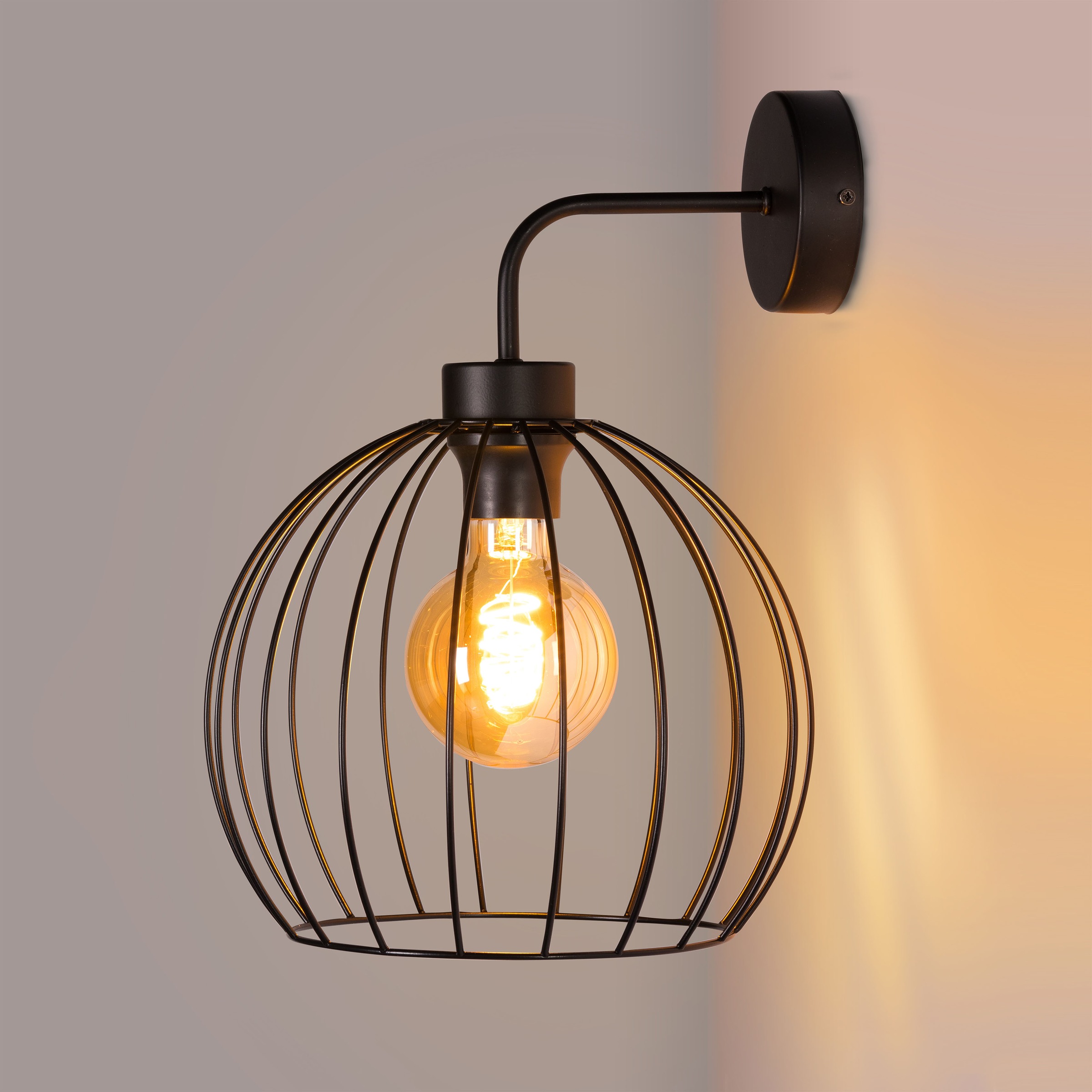 BRITOP LIGHTING Wandleuchte »Coop«, 1 flammig, Leuchtmittel E27 | ohne Leuchtmittel-Leuchtmittel wechselbar, Dekorative Leuchte aus Metall, passende LM E27 / exkl., Made in Europe