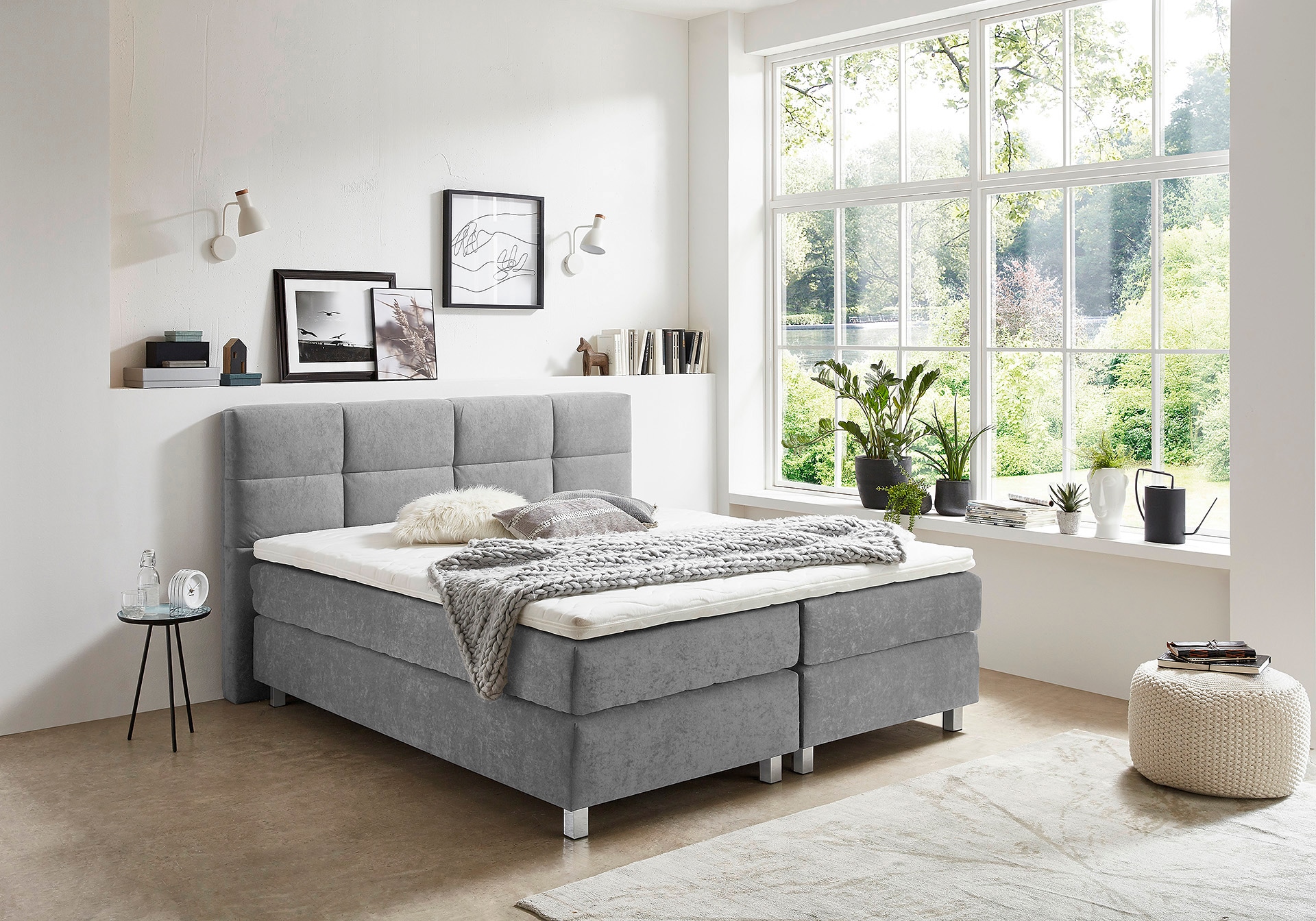 Westfalia Schlafkomfort Boxspringbett wahlweise mit Kaltschaum-Topper