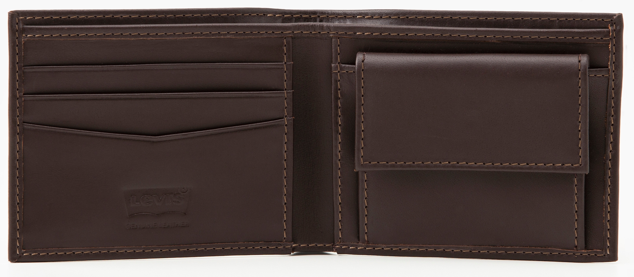 Levi's® Geldbörse »LEVI'S® CASUAL CLASSICS HUNTE COIN BIFOLD - BATWIN«, im praktischem Format Geldbeutel Portemonnaie Herrenbörse Leder
