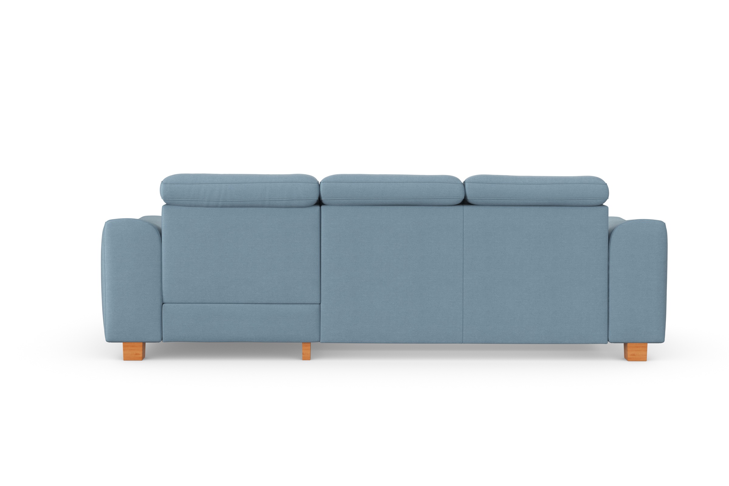 sit&more Ecksofa »Dundee L-Form«, mit Federkern und Massivholzfüßen, wahlweise mit Kopfteilverstellung