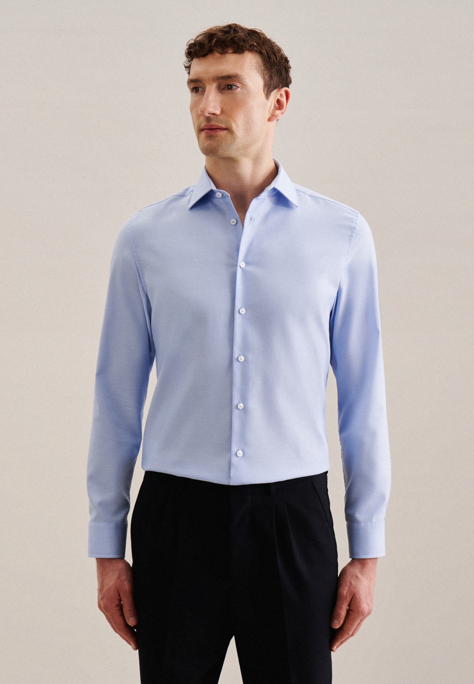seidensticker Businesshemd »Shaped«, Shaped Extra langer Arm Kentkragen Uni  online kaufen | 
