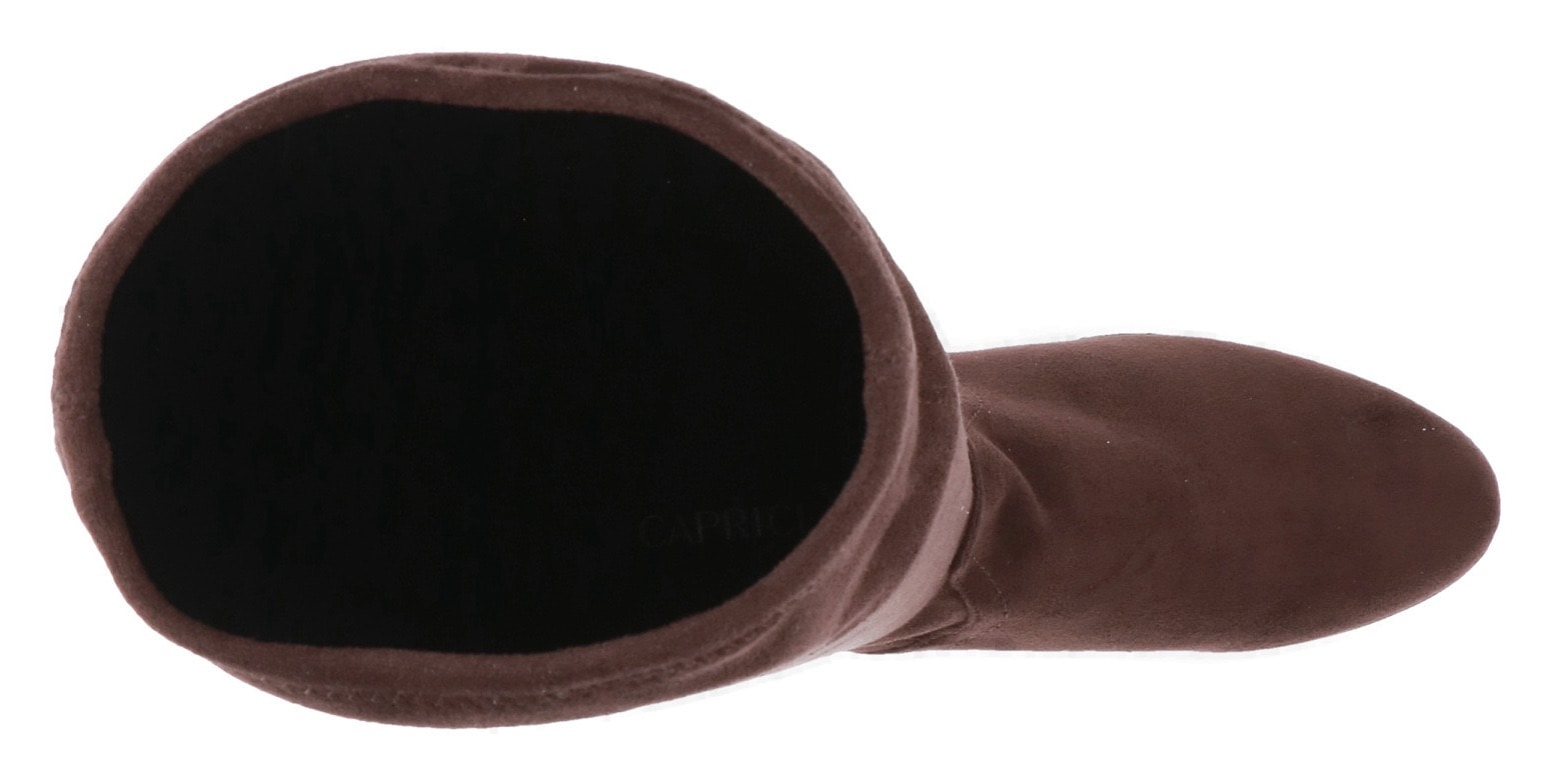 Caprice Stiefel, Blockabsatz, Schlupfstiefel mit Stretch-XS-Schaft in schmaler Form