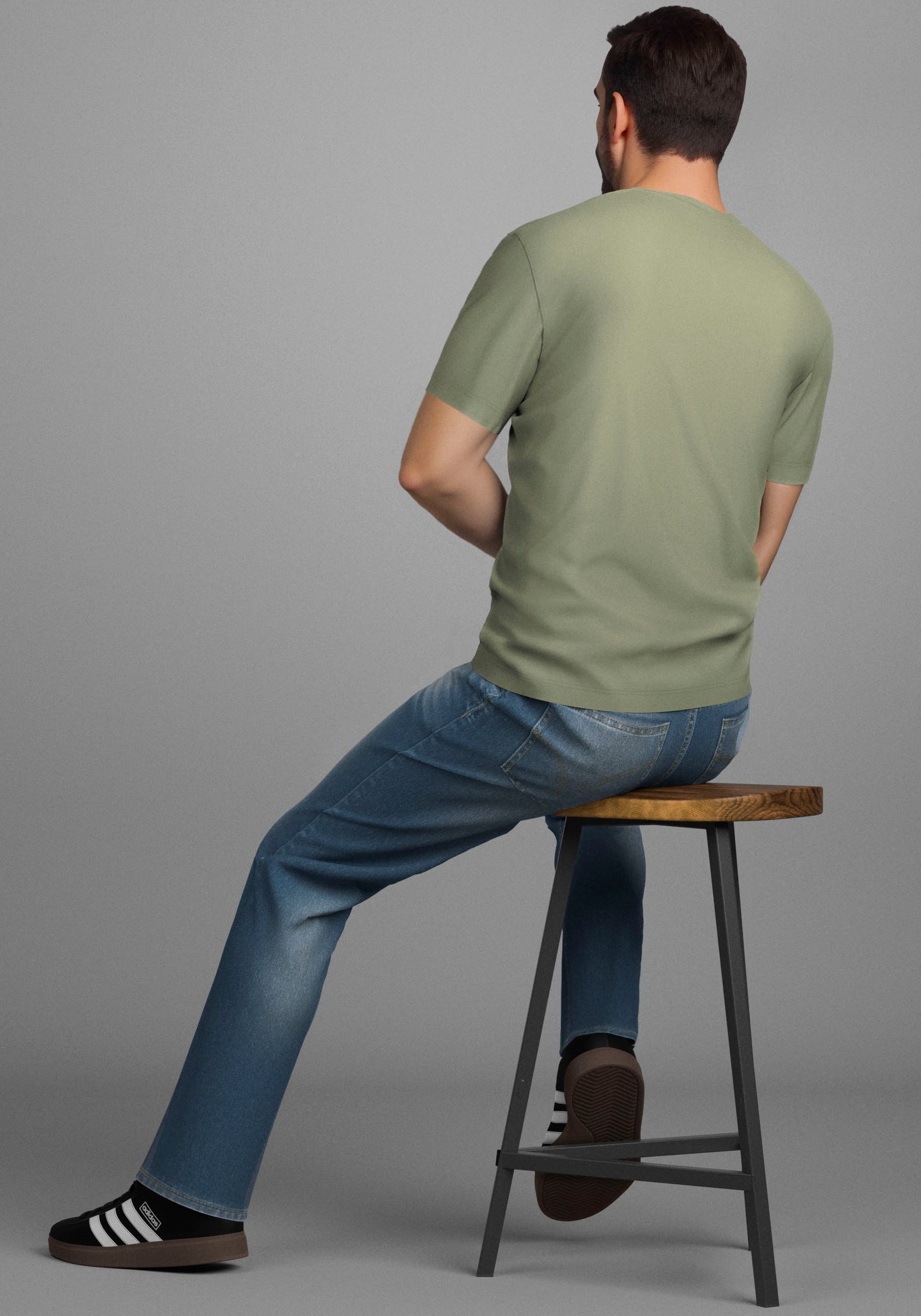 Man's World Rundhalsshirt »Neue Kollektion!« mit Print