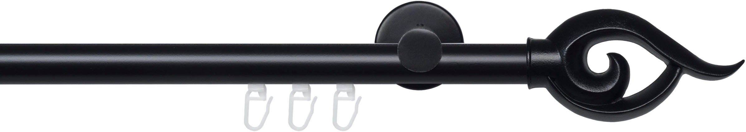 Liedeco Gardinenstange »Innenlaufgarnitur 20 mm Blues Bessie«, 1 läufig-läufig, Fixmaß, Gardinenstange Komplett