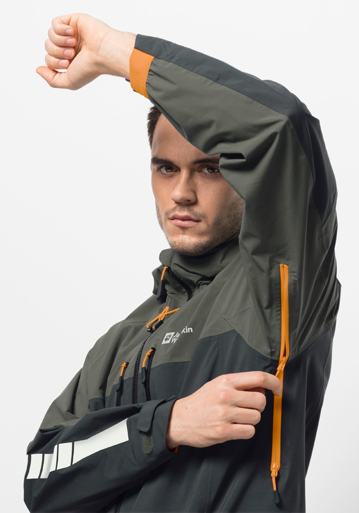 Jack Wolfskin Fahrradjacke »MOROBBIA 3L JKT M«, mit Kapuze