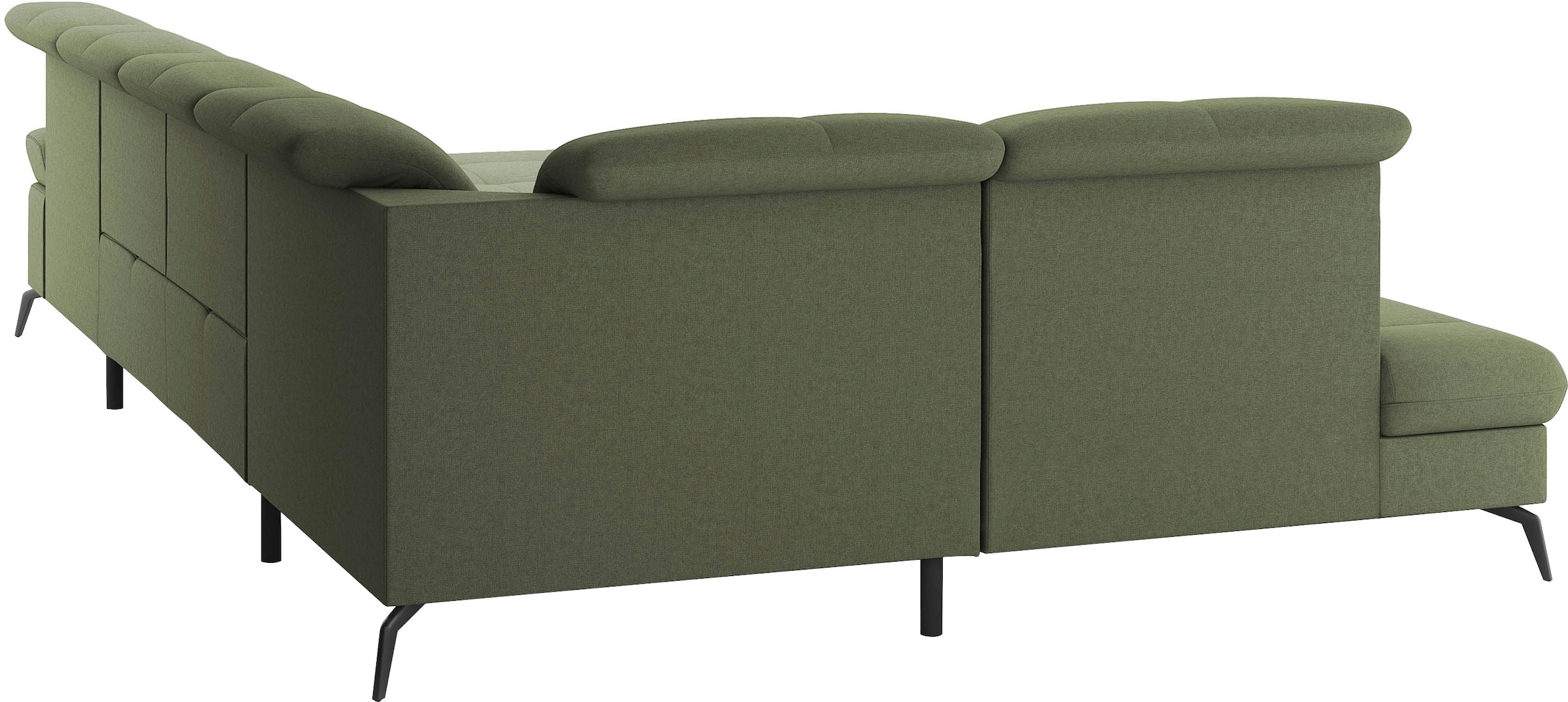 sit&more Wohnlandschaft »Amica, U-Form, inkl. Sitztiefenverstellung und Armteilverstellung«, wahlweise mit Kopfteilverstellung, Bettfunktion und Bettkasten