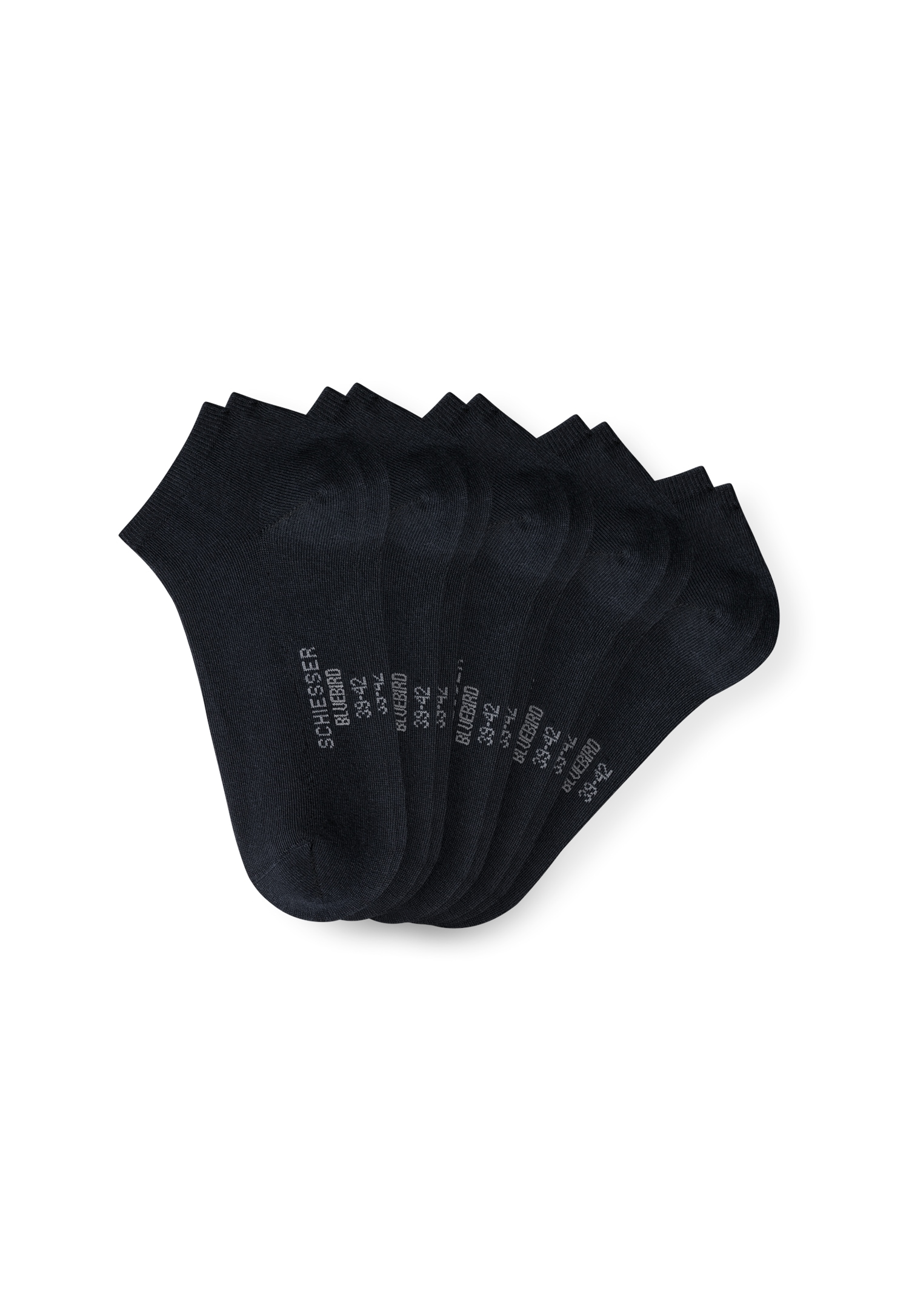 Schiesser Sneakersocken »Bluebird«, (5 Paar), extra softer Bund, verstärkter Zehen- und Fersenbereich