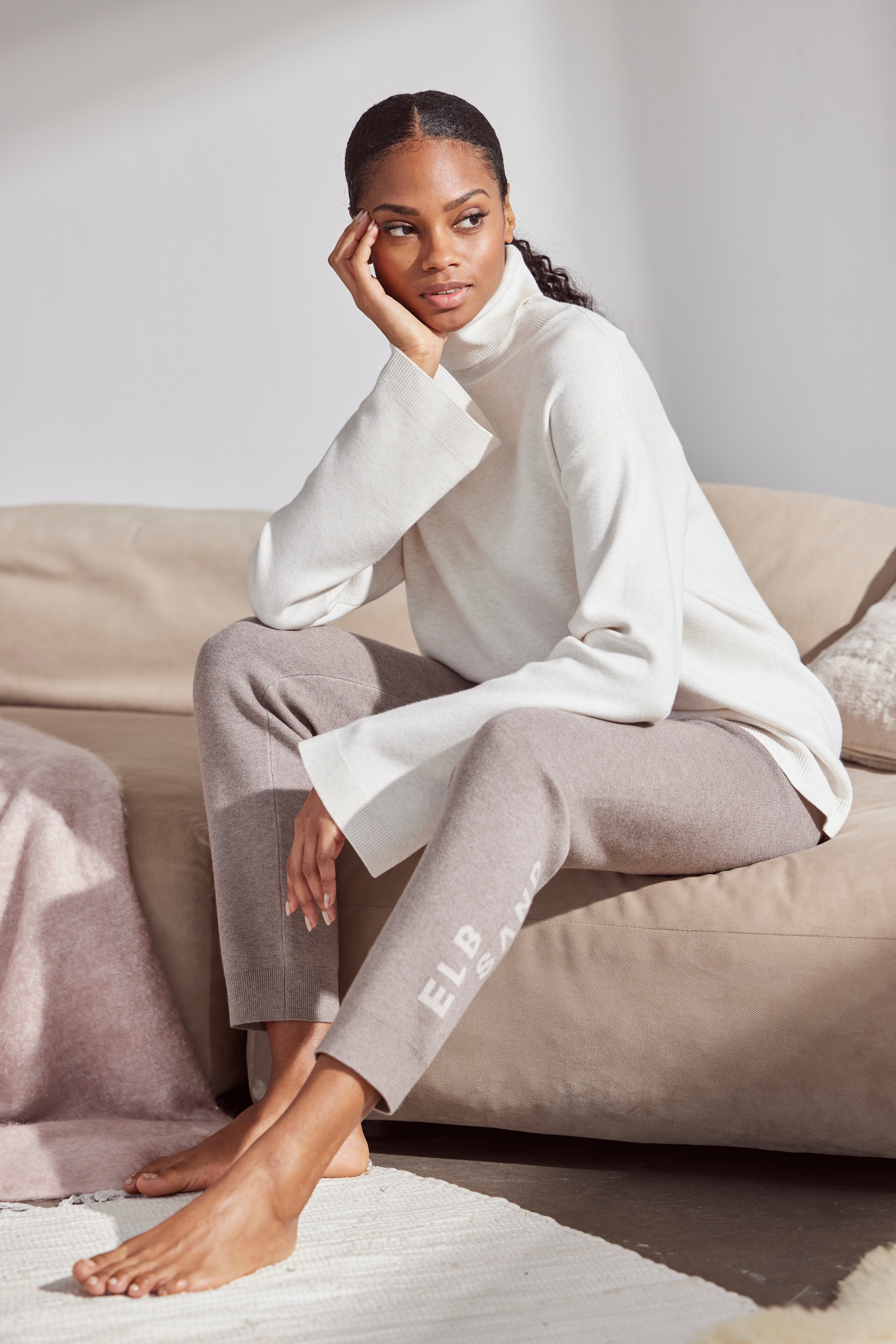 Elbsand Sweater , Rollkragenpullover aus hochwertigem Strick, Loungewear
