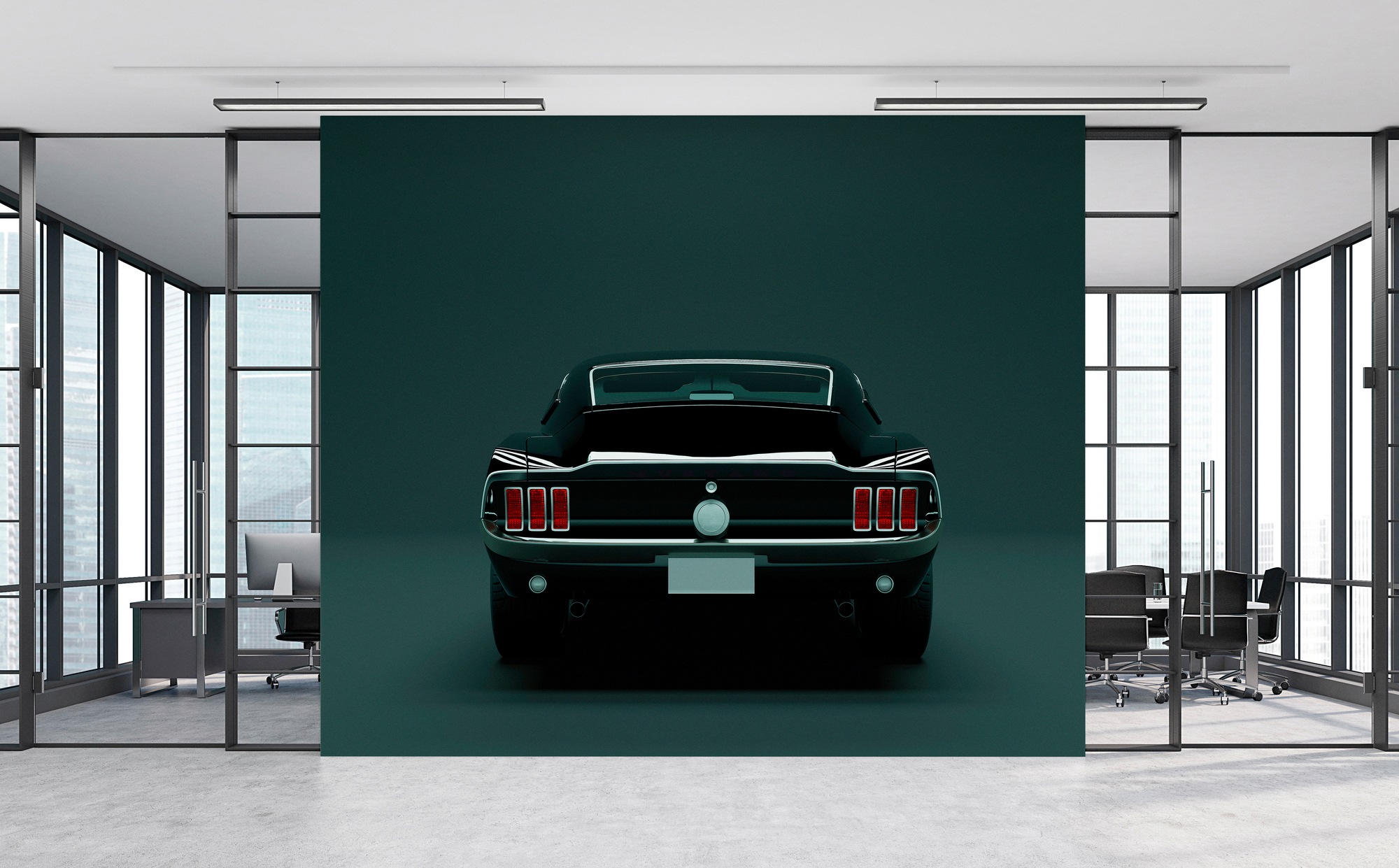 living walls Fototapete »Walls by Patel Mustang 3«, Vlies, Wand, Schräge