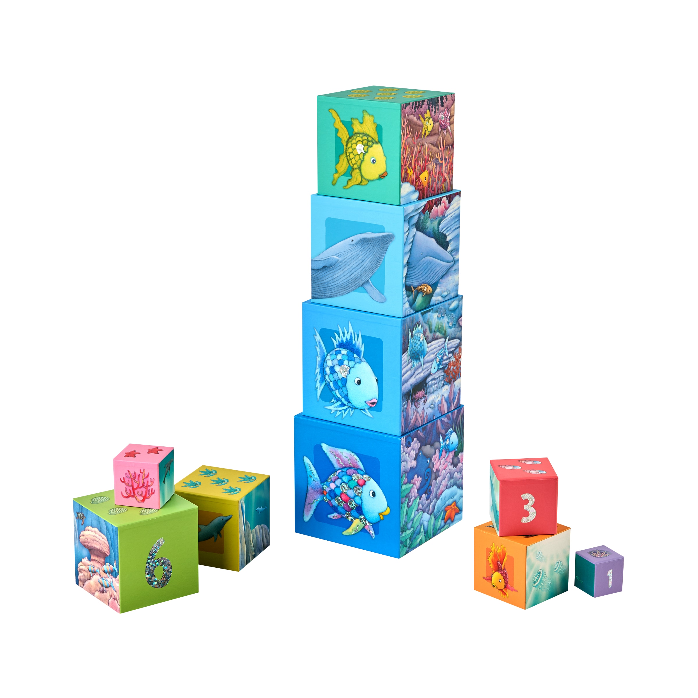 Haba Stapelspielzeug »Stapelturm Glitzer Der Regenbogenfisch«