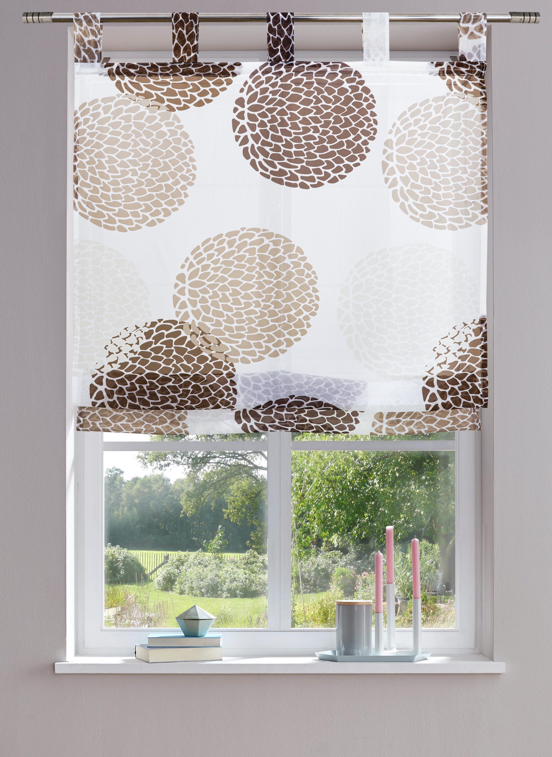 OTTO home Raffrollo »Belem« mit Schlaufen Transparent, Voile, Polyester