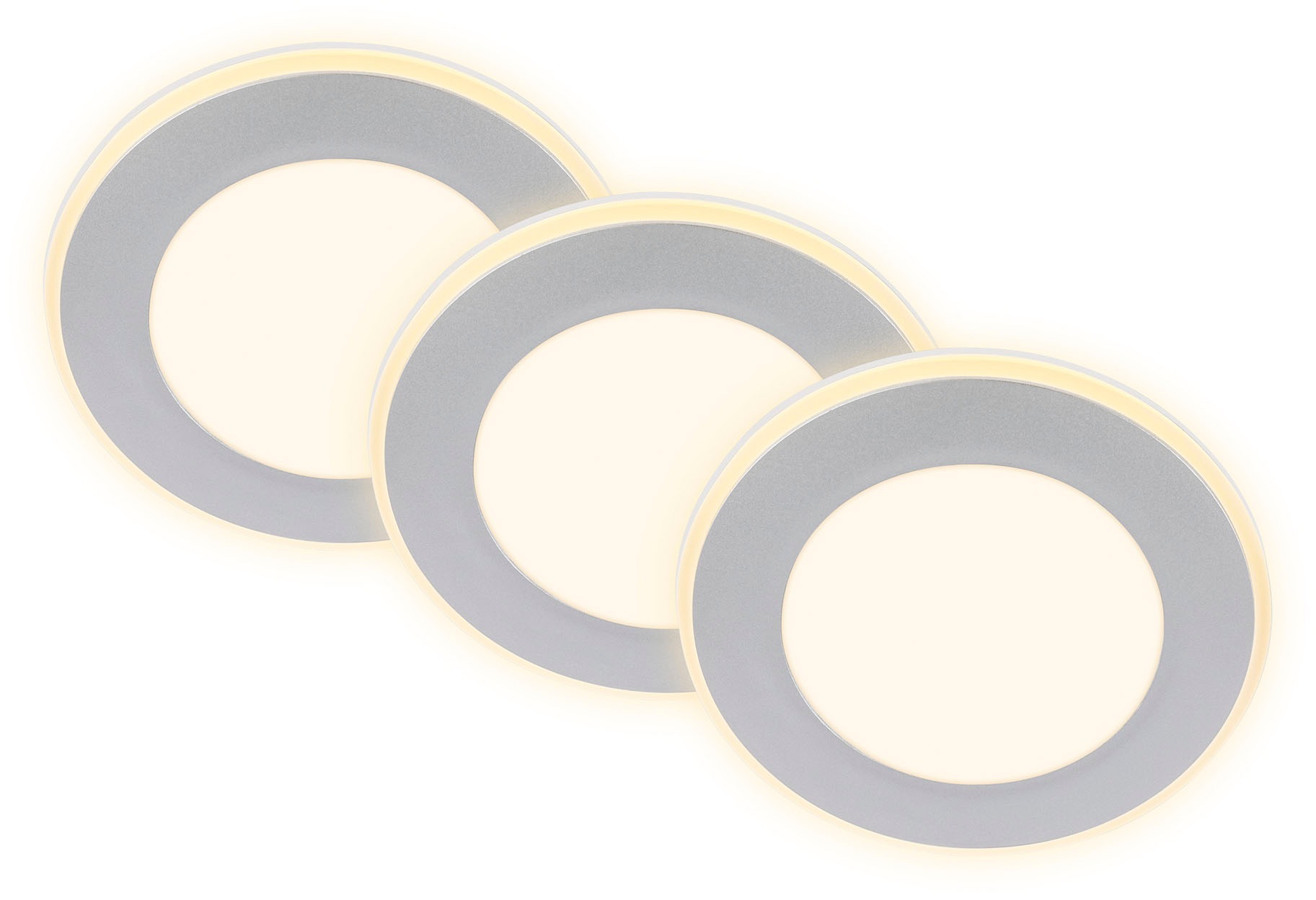 Briloner Leuchten LED-Deckeneinbaustrahler, 3er-Set, 4,9 Watt LED fest inte günstig online kaufen