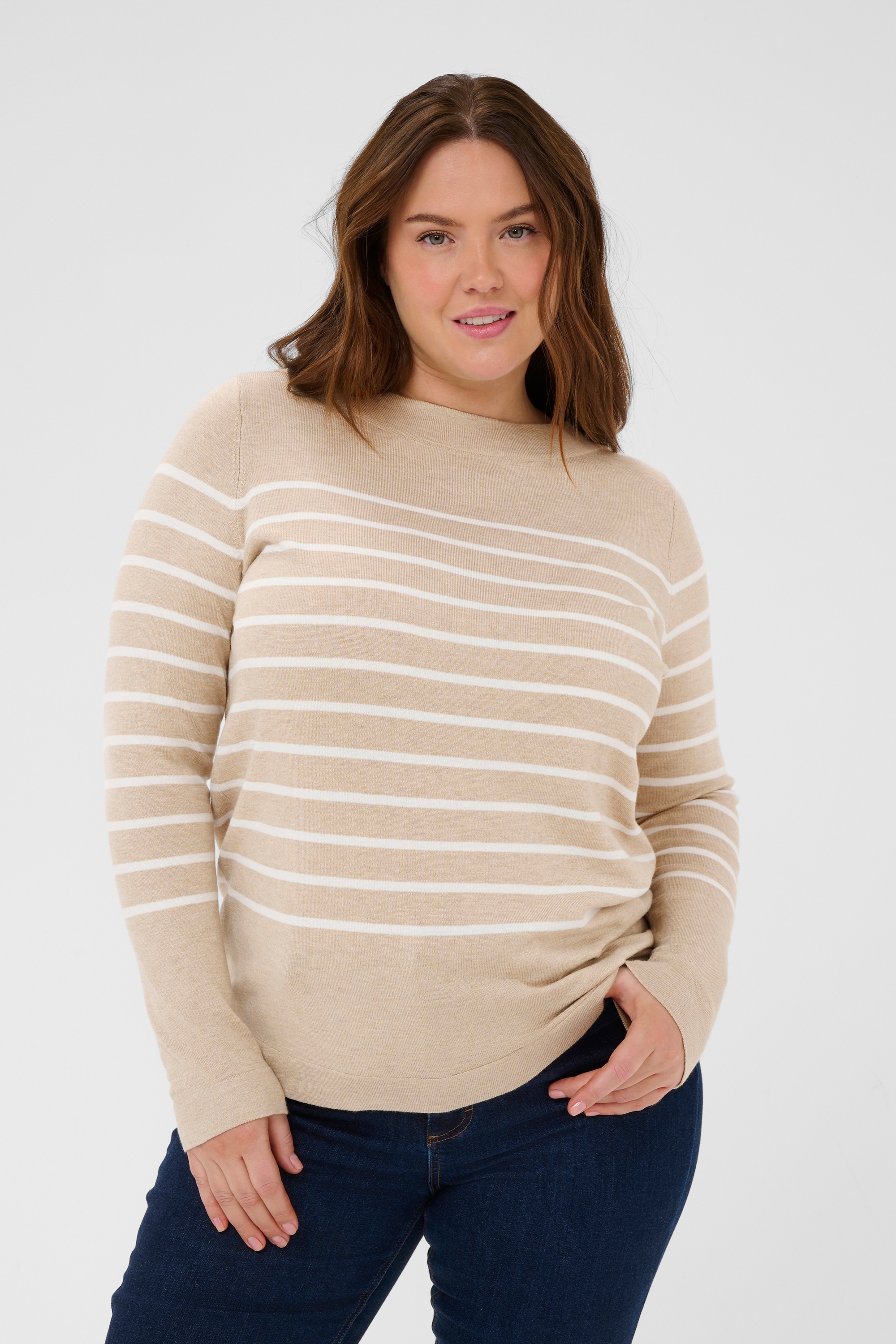 KAFFE Curve Strickpullover »Damen Strickpullover KClizzy«