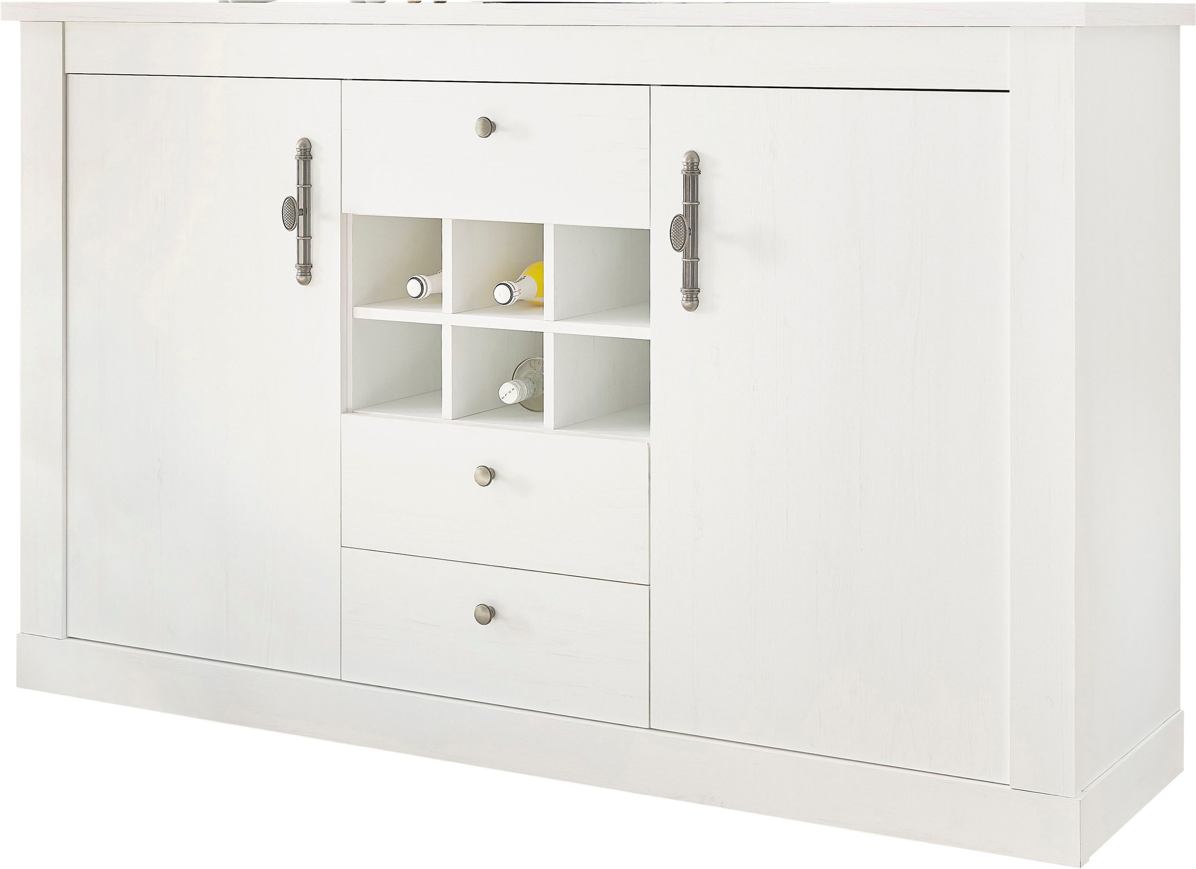 Home affaire Sideboard "RAVENNA", im romantischen Landhausstil, Griffe aus günstig online kaufen
