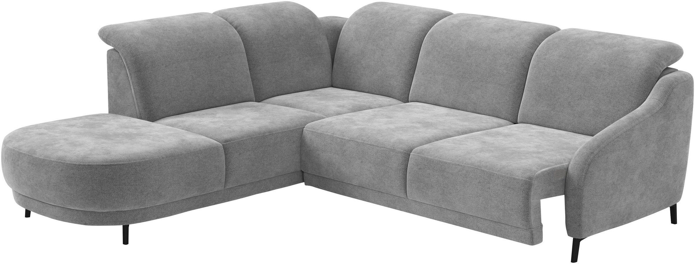 sit&more Ecksofa »Blues L-Form«, wahlweise mit Klapptisch und USB
