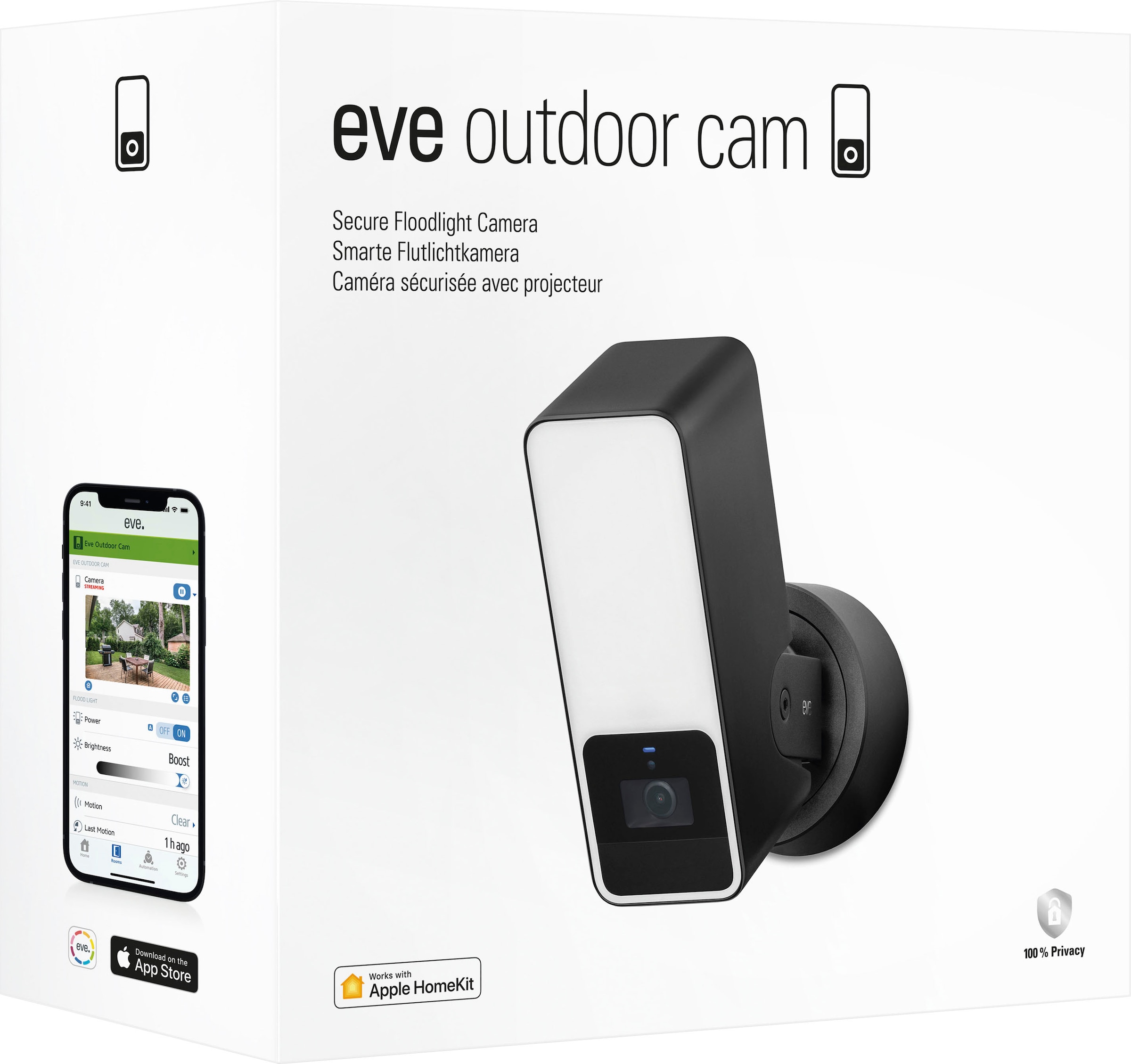 EVE Überwachungskamera »Outdoor Cam (HomeKit) 2er Pack«, Außenbereich, (Packung, 2 tlg.)