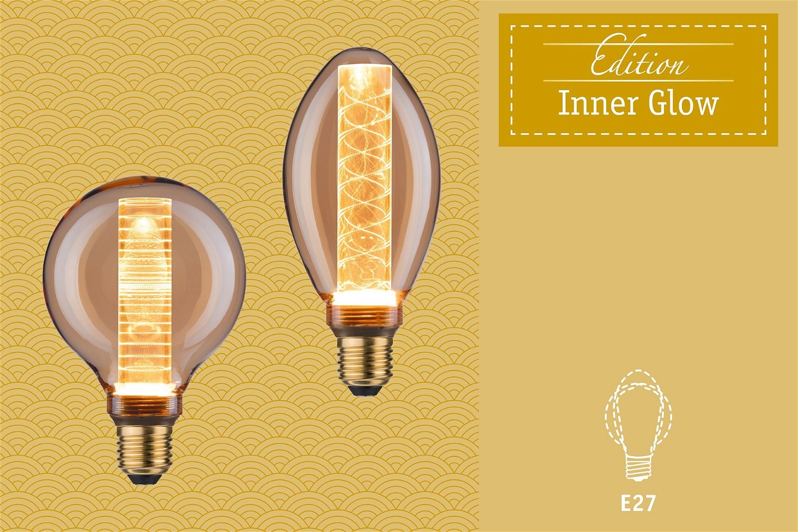 Paulmann LED-Leuchtmittel »G125 Inner Glow Arc 160lm gold 1800K«, 1 St.