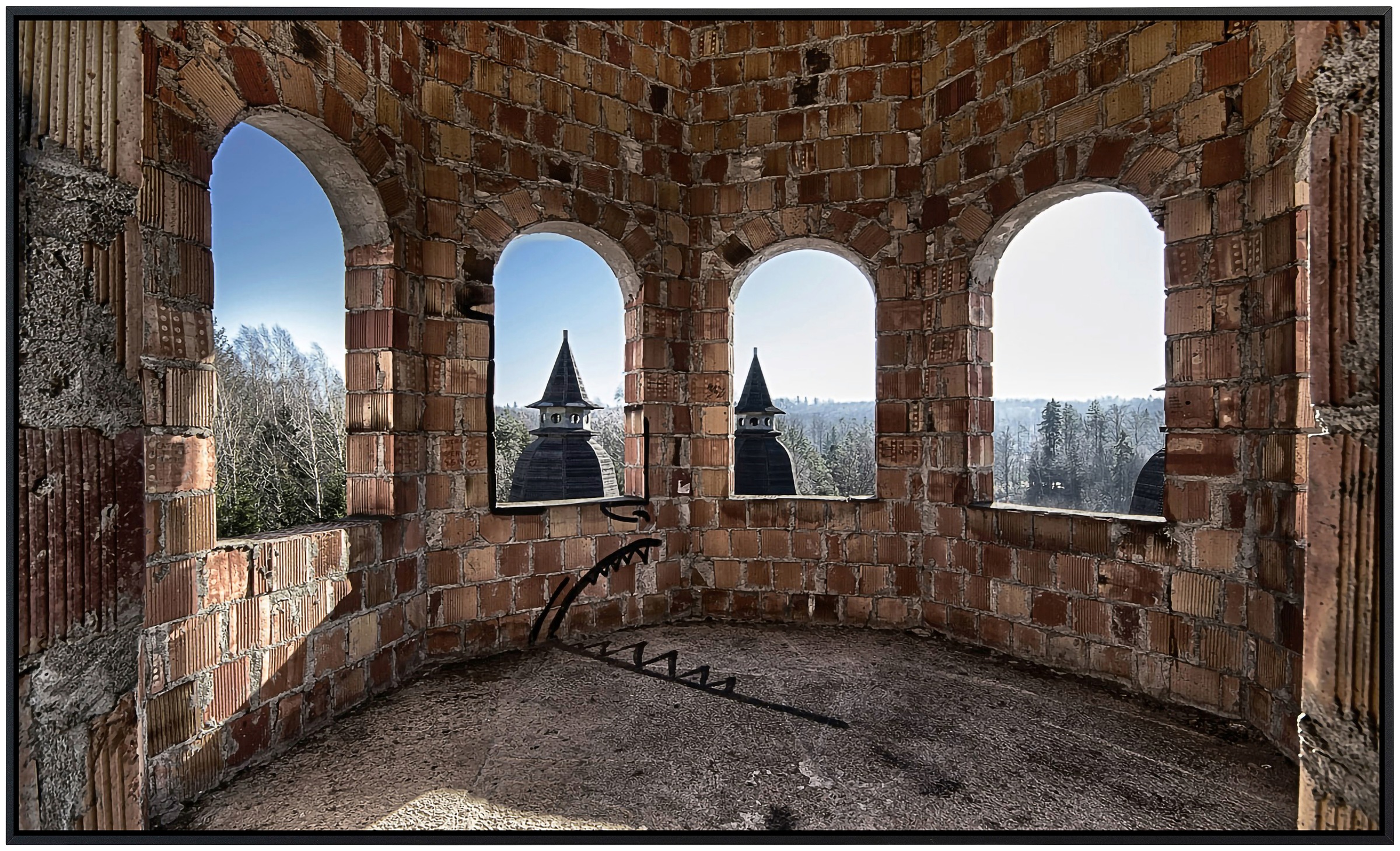 Papermoon Infrarotheizung »Verlassenes Schloss«, sehr angenehme Strahlungsw günstig online kaufen