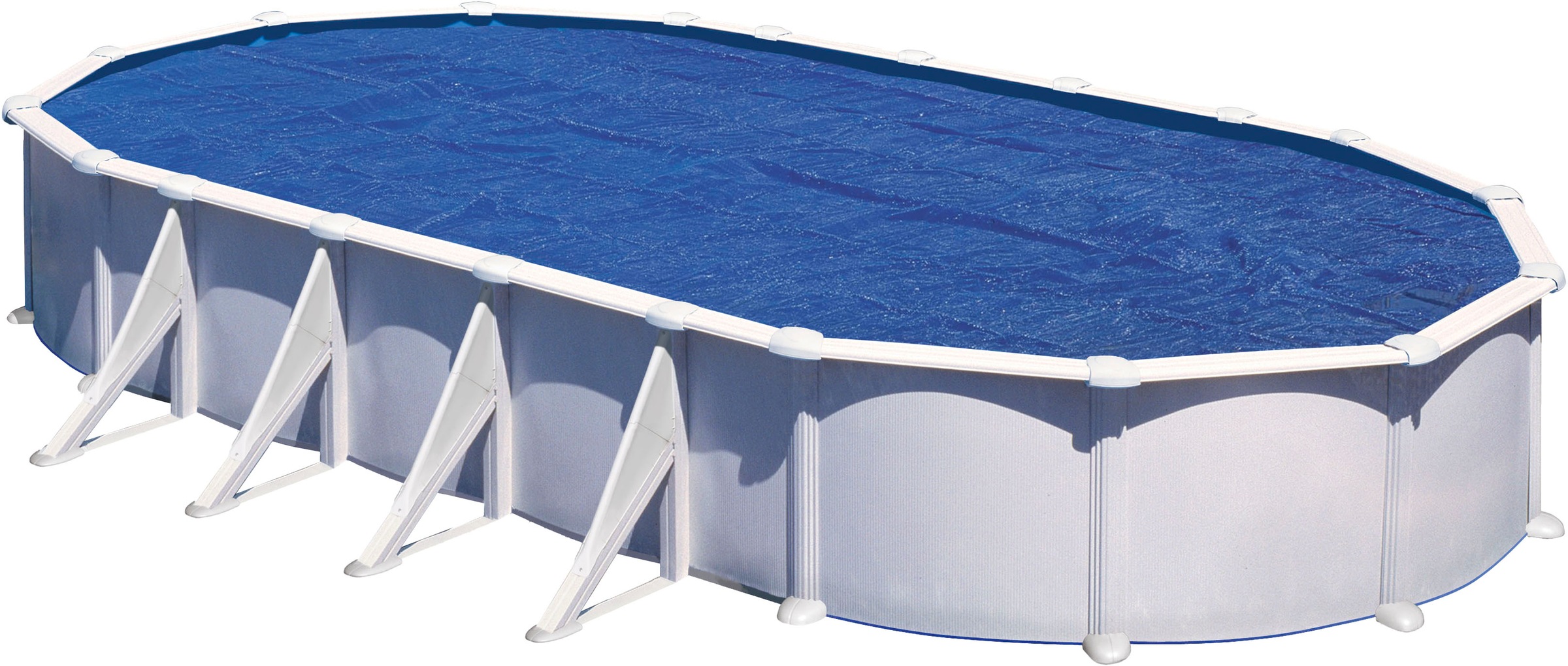 GRE Pool-Abdeckplane »Sommerabdeckplane« für Stahlwandpools Blau B/H/L: 370 cm x 605 cm