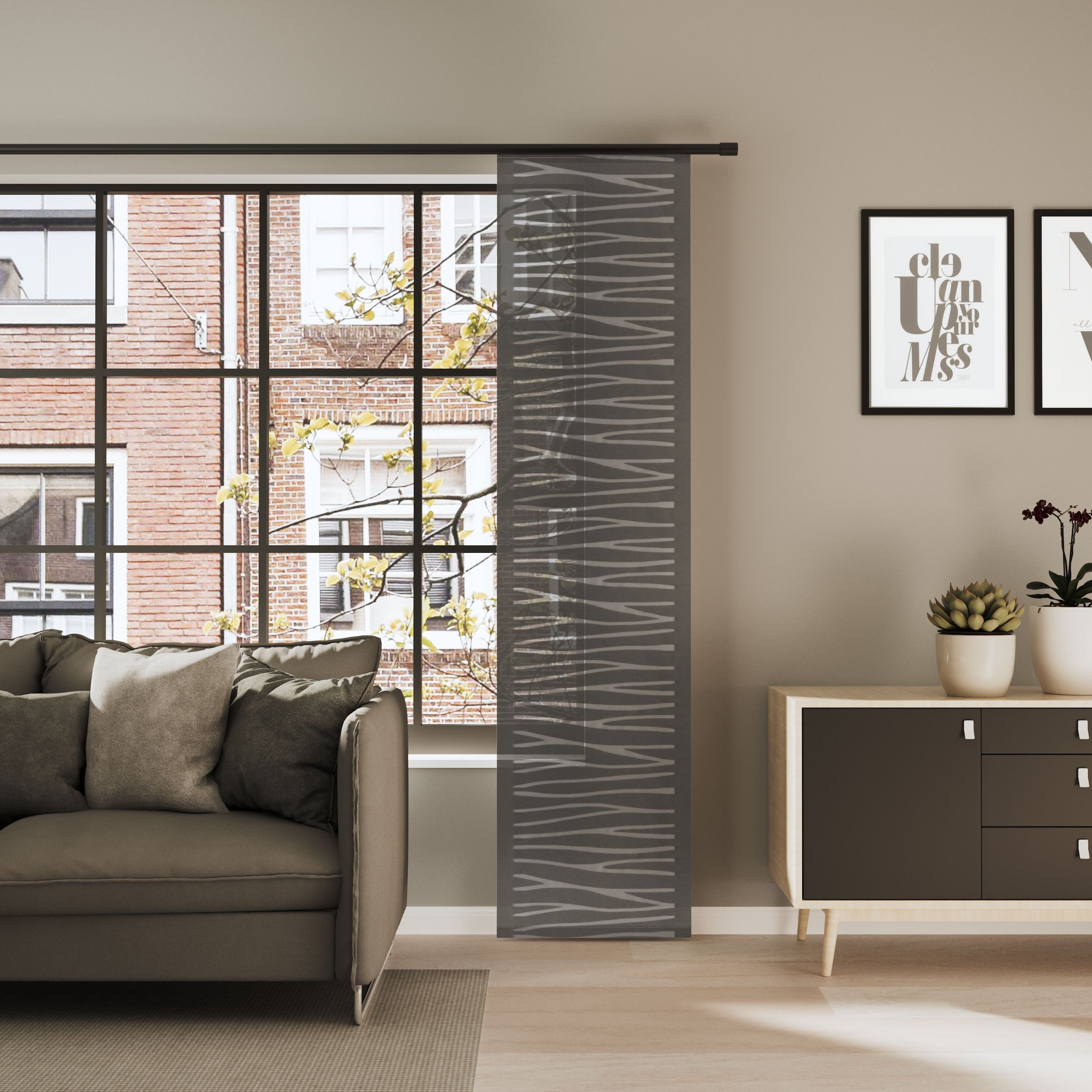 Neutex for you! Schiebegardine »CIAO« Paneelwagen 1 Stk. tlg. Buntweber mit zeitloser quer verlaufenden Musterung