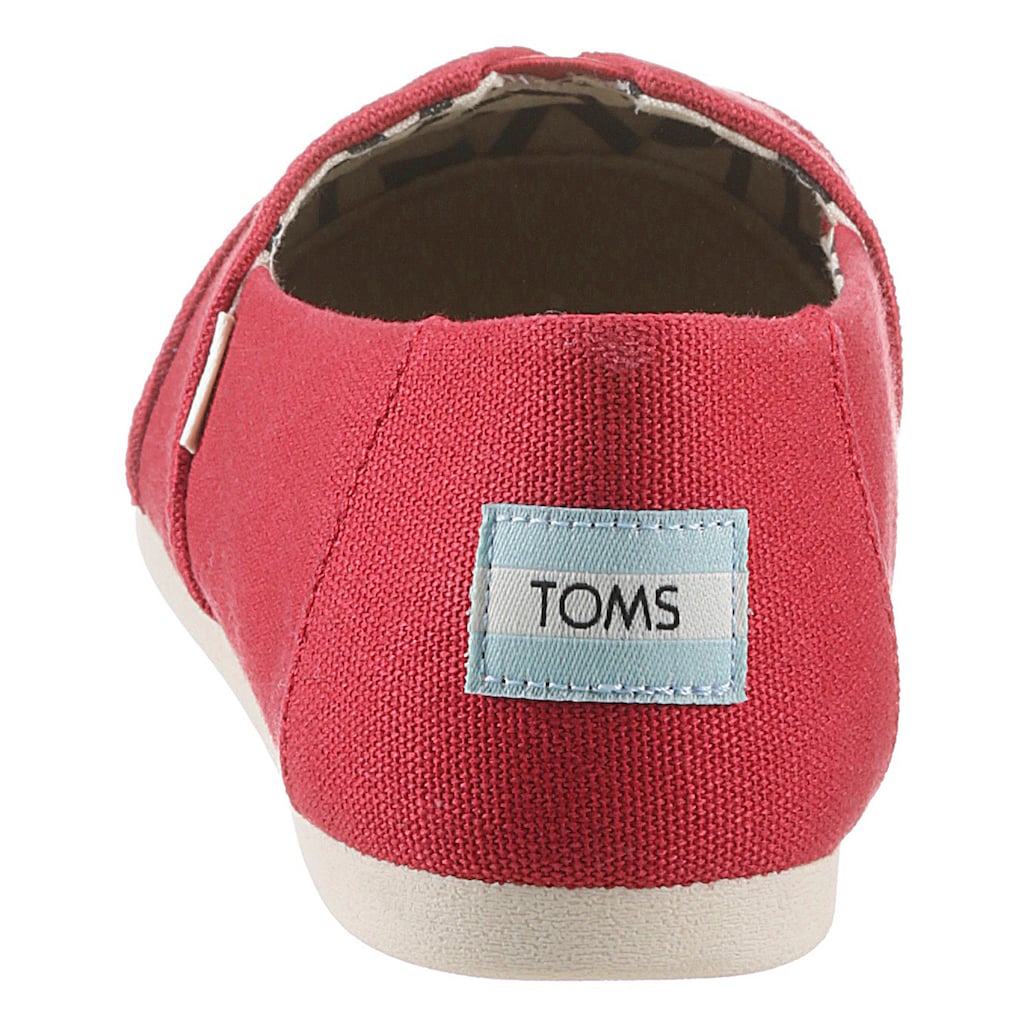 TOMS Espadrille »ALPARGATA«, mit kleinem Stretcheinsatz