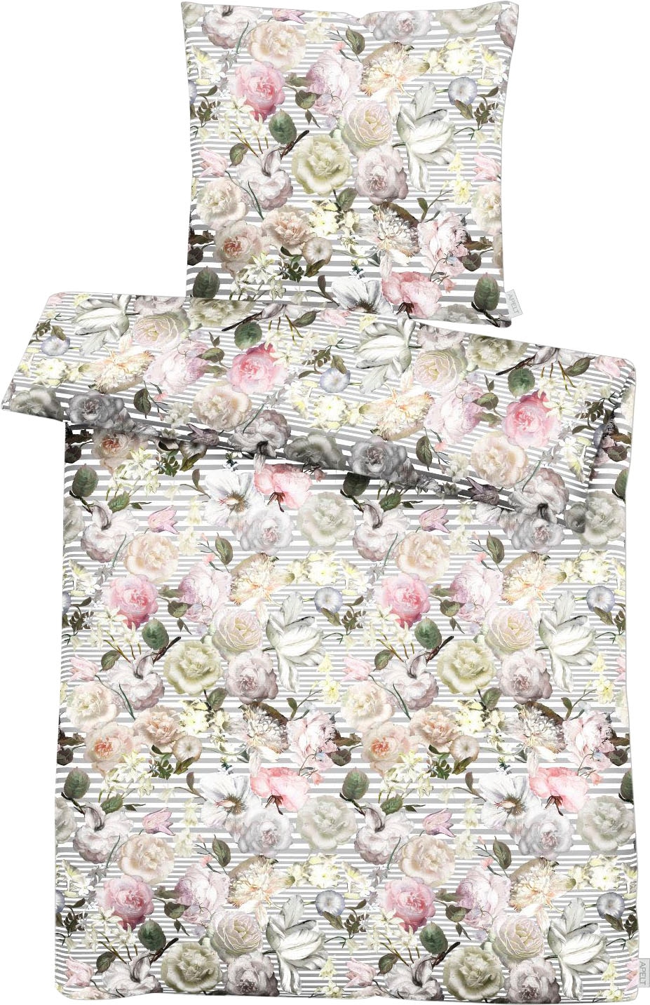 APELT Bettwäsche »Cosima« 2 Stk. tlg. Blumige Rosenträume und Boudoir-feeli günstig online kaufen