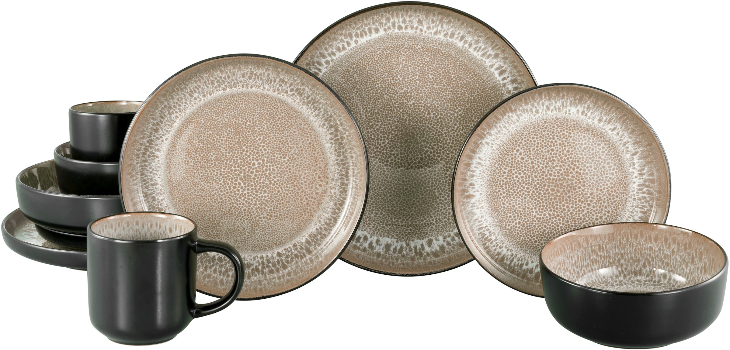 my home Kombiservice »modernes Geschirr-Set, Service Nydala«, (Set, 10 tlg. günstig online kaufen