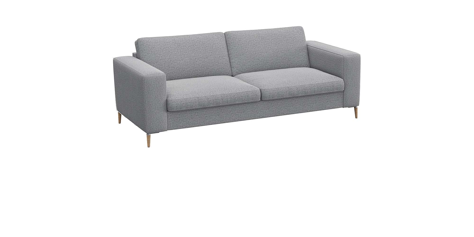 FLEXLUX 2,5-Sitzer »Fiore, super Sitzkomfort durch Kaltschaum,«, breite Armlehnen, Füße Alu+ Eiche