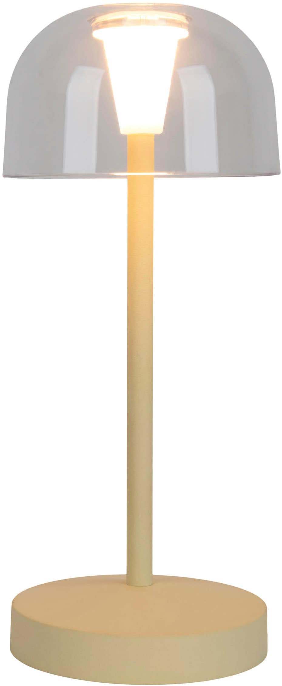 näve LED Tischleuchte »Gomba 18,5 cm«, 2er-Set, Leuchtmittel LED-Modul | LED fest integriert, über USB-Kabel aufladbar, Memoryfunktion, stufenlos dimmbar