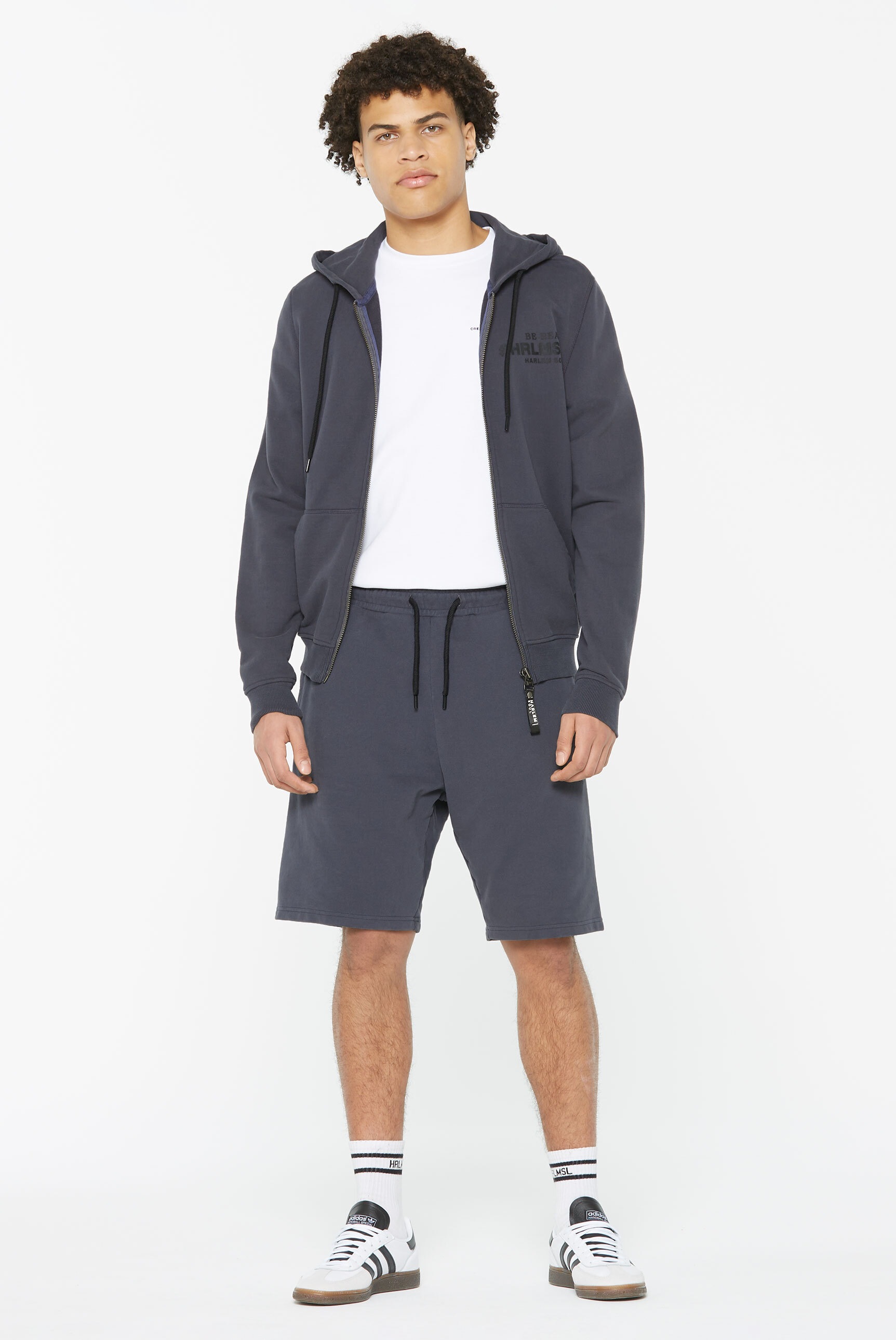 3. Bild von Harlem Soul Sweatshorts, mit Elastikbund und Kordel