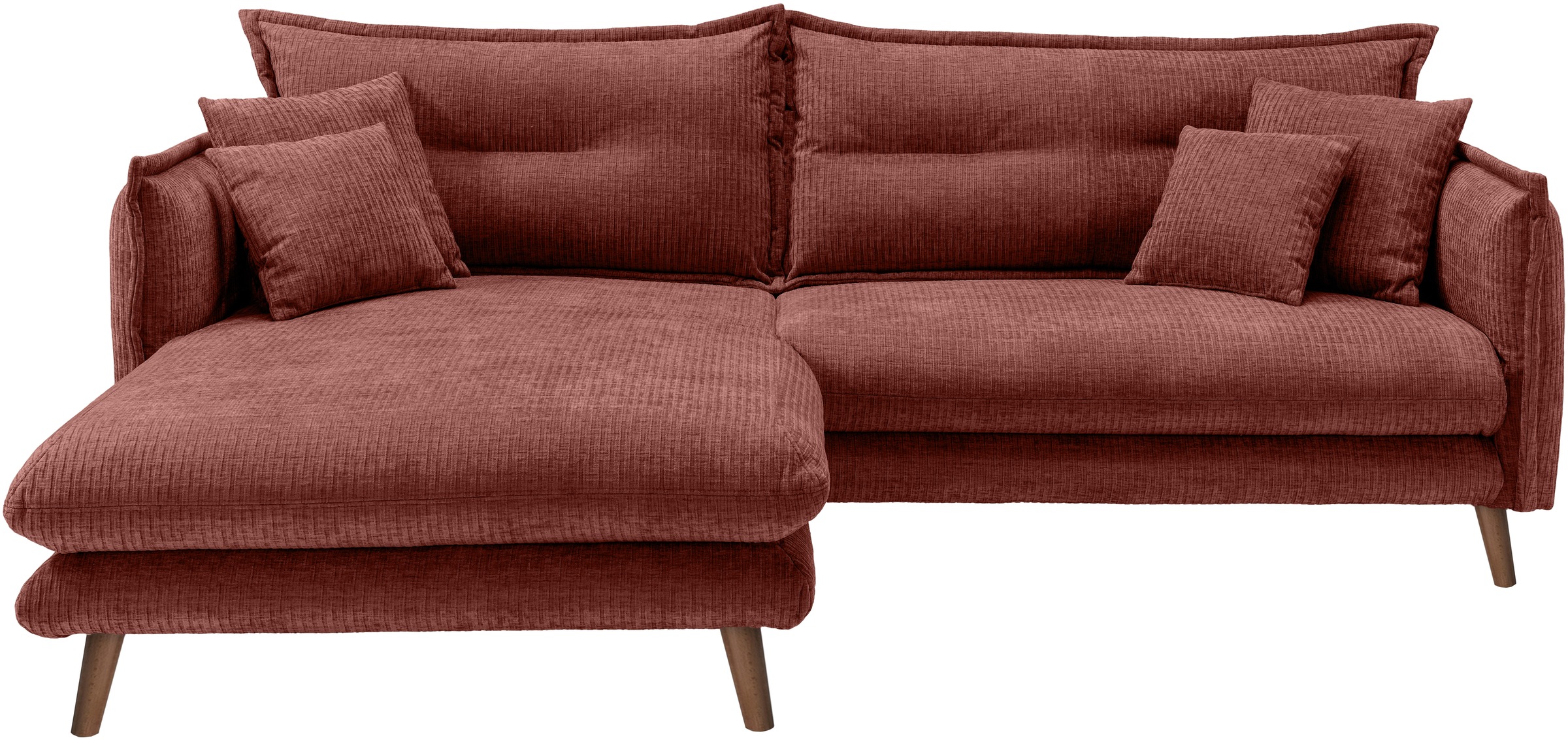 INOSIGN Ecksofa »Lazio modern und bequem, schmale Armlehnen, tolle Detailve günstig online kaufen