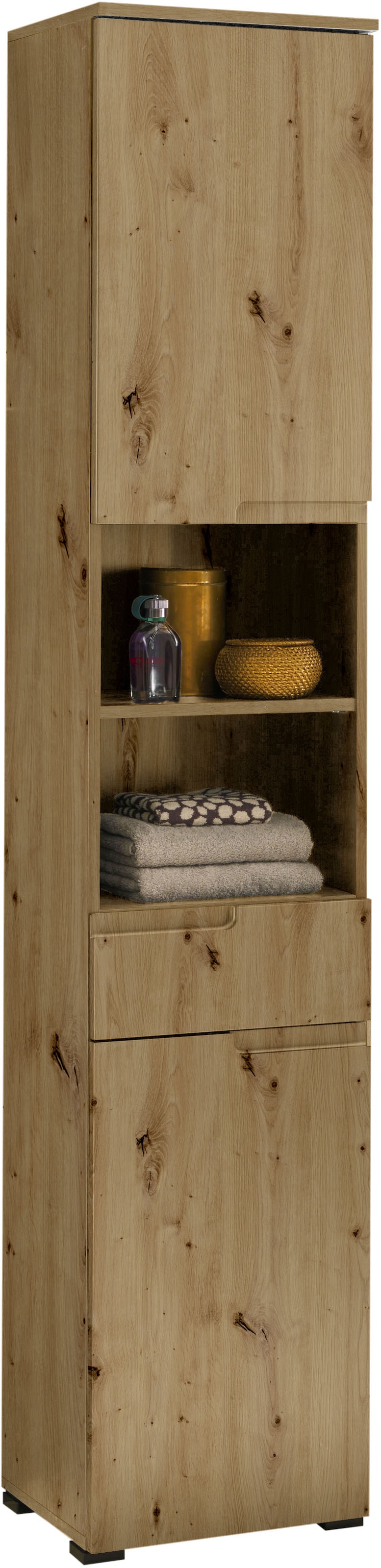 BASIC by Balculina Hochschrank »Spice, Badezimmerschrank BxTxH 40x191x32 cm« 1 Stk. tlg. Breite 40 cm, Griffmulden,