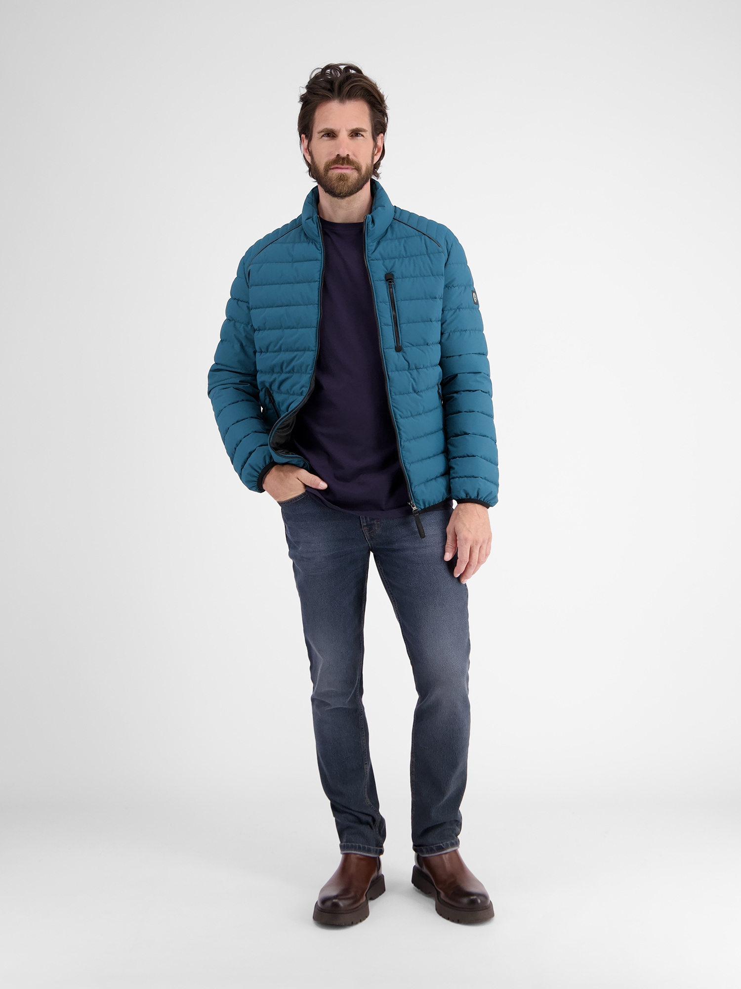 LERROS Steppjacke »LERROS Leichte Herren Funktions-Steppjacke«, ohne Kapuze, Wasser- und windabweisend