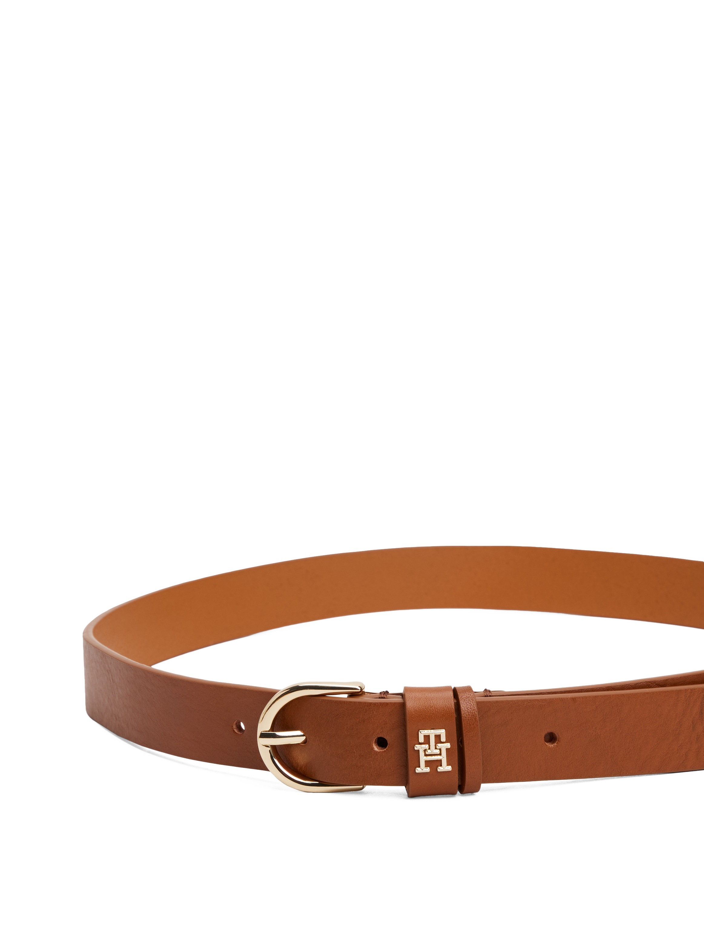 Tommy Hilfiger Ledergürtel »ESSENTIAL EFFORTLESS 2.5«, Logoemblem, weiche Haptik, ovale Einfachdornschließe