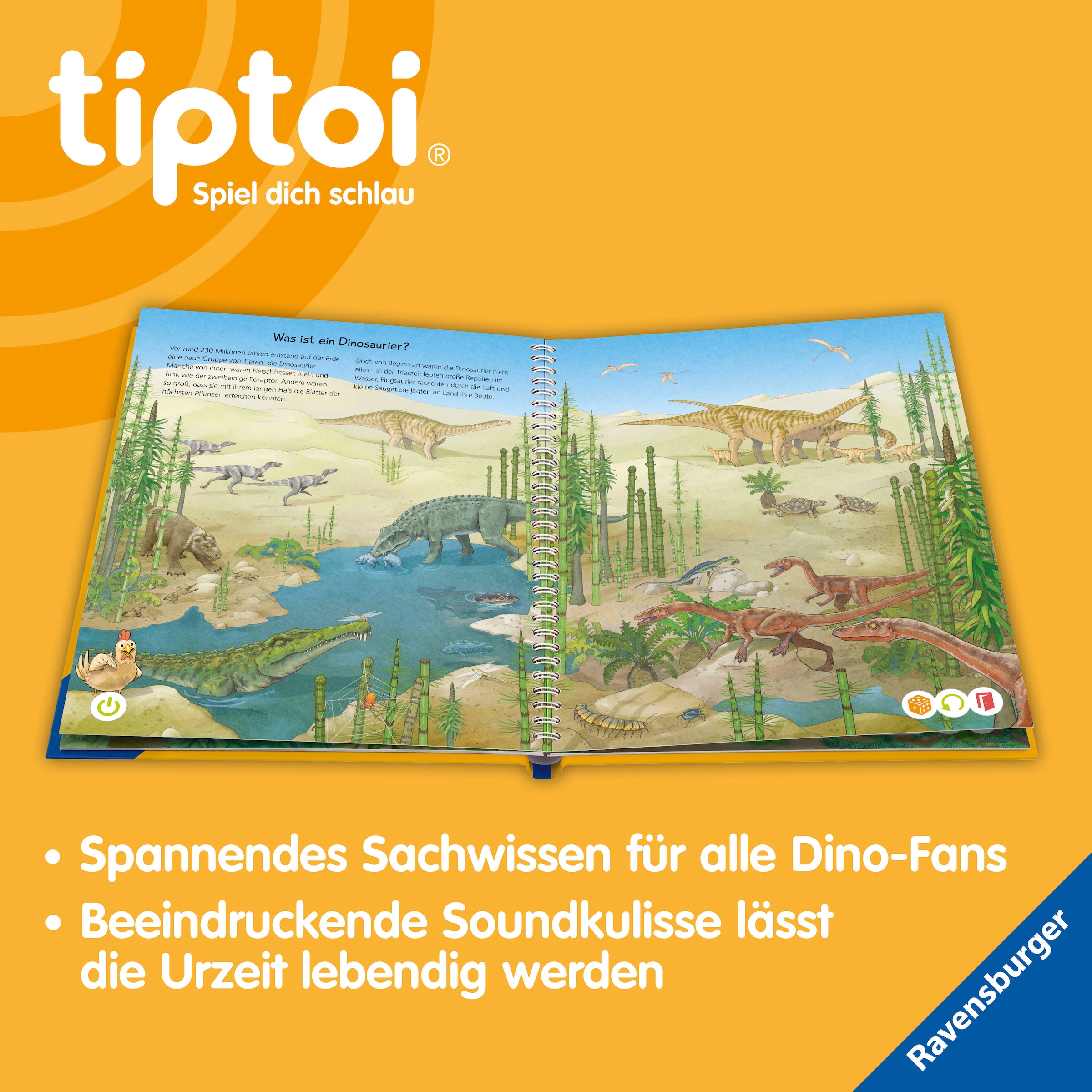 Ravensburger Buch »tiptoi® Wir entdecken die Dinosaurier«, Made in Germany