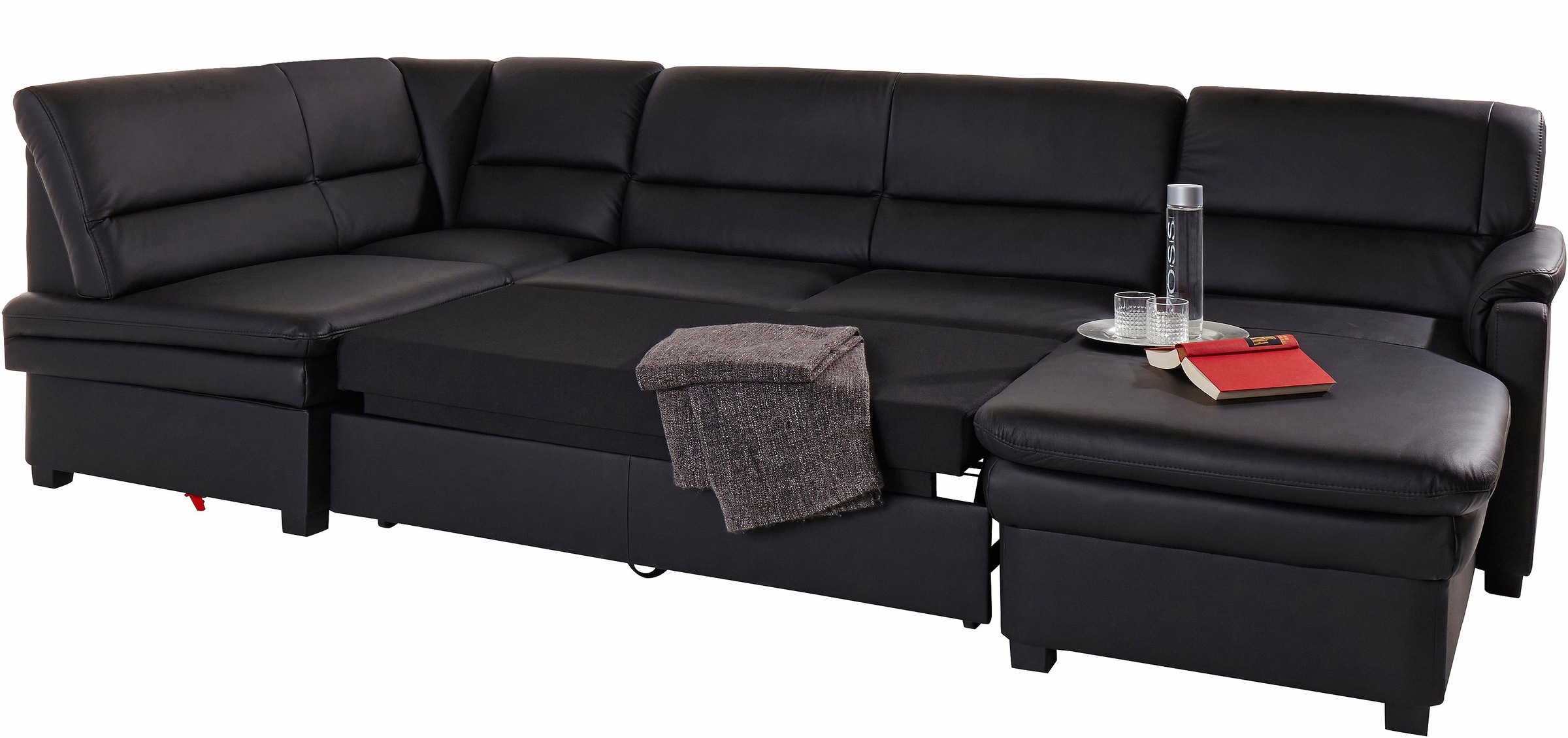 sit&more Wohnlandschaft »Pisa U-Form« mit Federkern, wahlweise mit Bettfunk günstig online kaufen