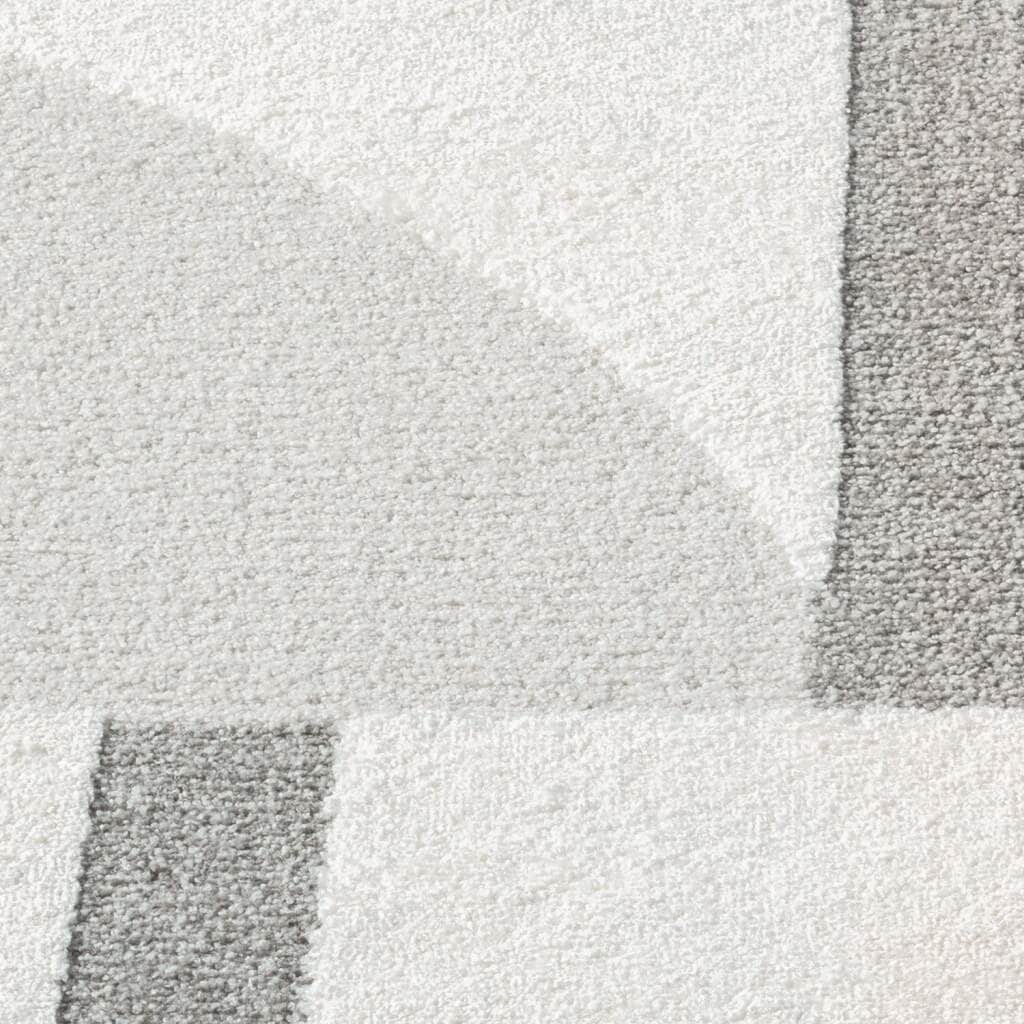 Carpet City Teppich »LOUNGE 9992« rund 15 mm Höhe Kurzflor-Teppich Modern, Hoch-Tief-Struktur, Wohnzimmer, Schlafzimmer