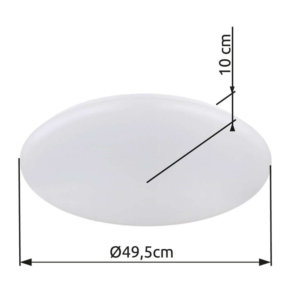 GLOBO LIGHTING LED Deckenleuchte »ECLYPSE«, Leuchtmittel LED-Modul | LED fest integriert, Deckenlampe/rund/Wohnzimmer/Schlafzimmer/elegant