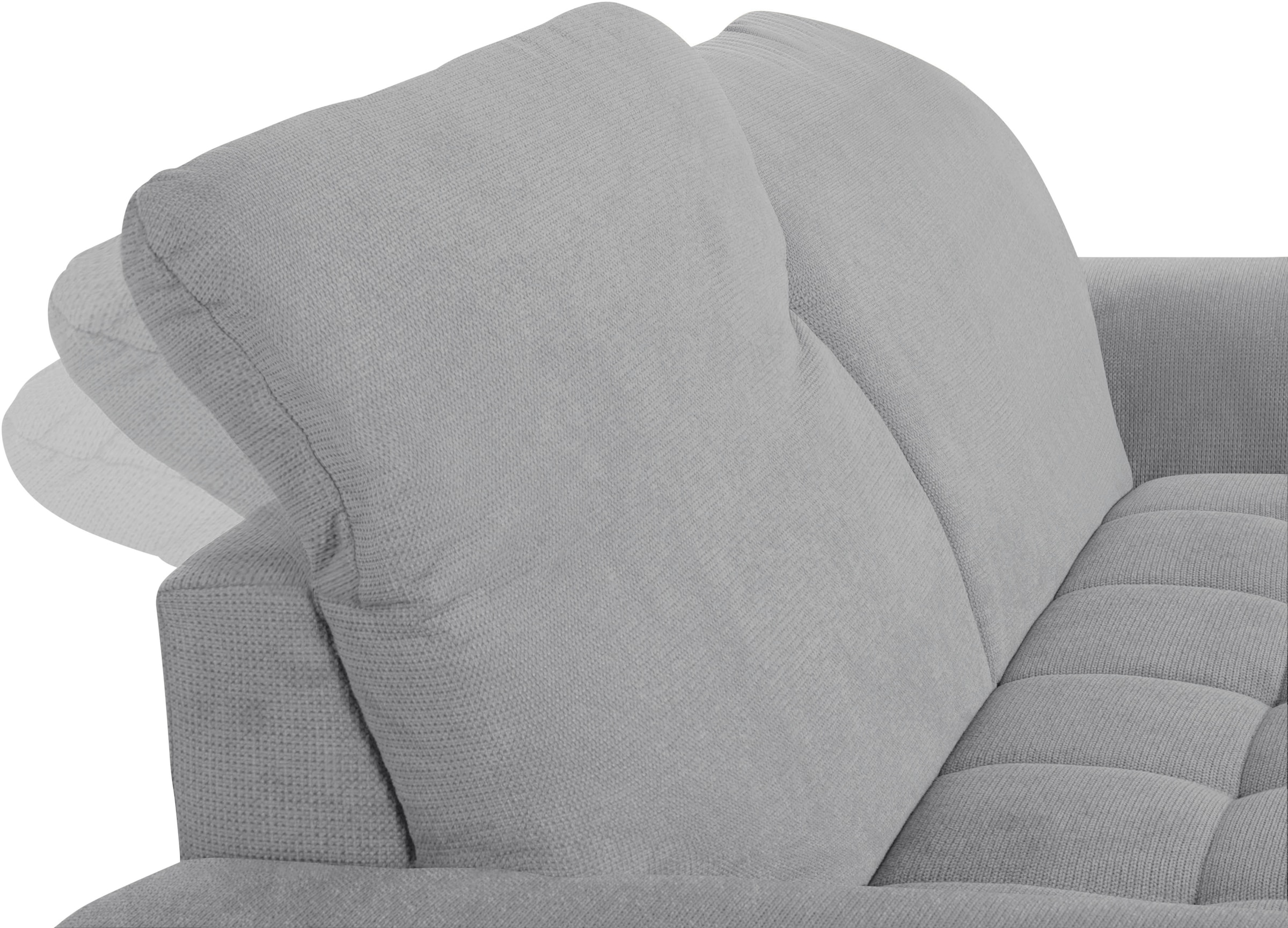 DOMO collection 2-Sitzer »Franzi«, wahlweise mit Kopfteilverstellung, inklusive Zierkissen