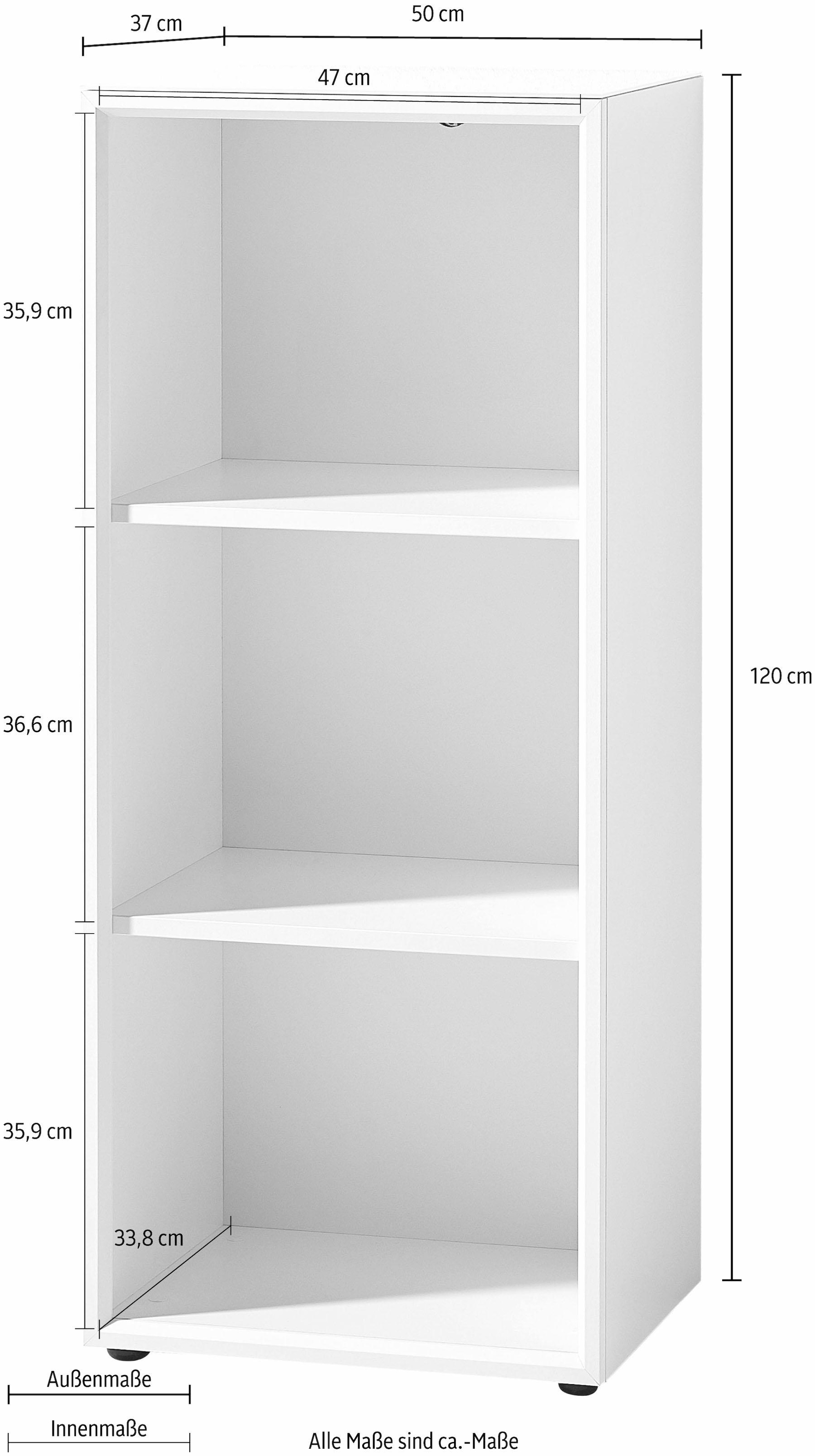 GERMANIA Aktenregal »GW-Monteria«, in 2 Höhen, Fächer mit Ordnerhöhe, Breite 50 cm, Made in Germany