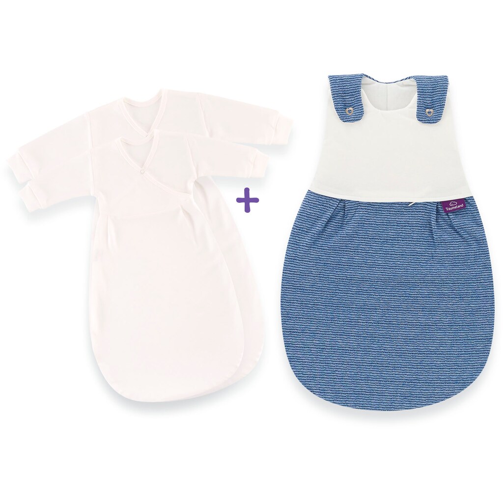 Träumeland Babyschlafsack »3 tlg Set LIEMBICH, Design Wellenmeer«, (3 tlg.)