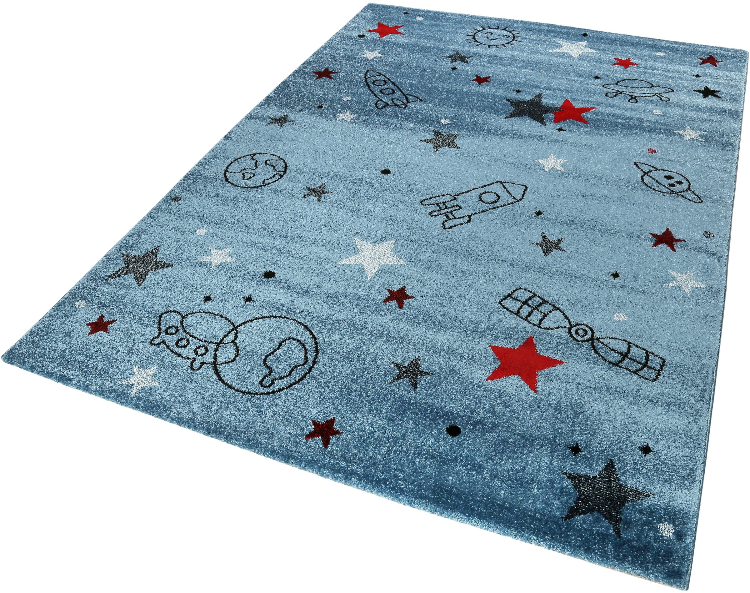Esprit Kinderteppich »Yoda ESP-21980«, rechteckig, 13 mm Höhe, Weltall Desi günstig online kaufen