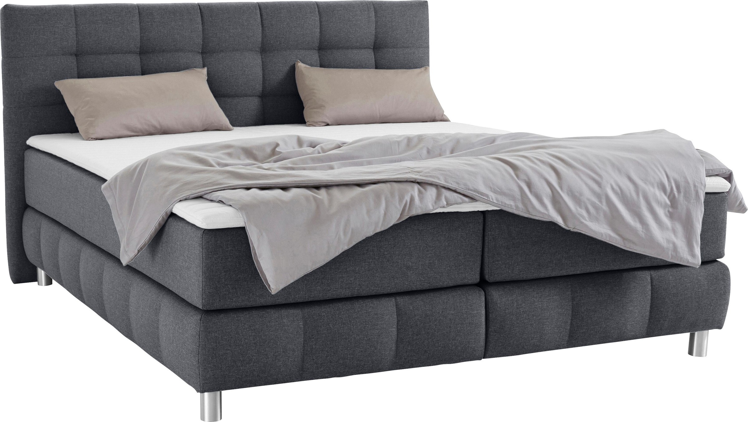 Home affaire Boxspringbett "Salo" incl. Topper, 6 Breiten, 2 Härtegrade, TF günstig online kaufen