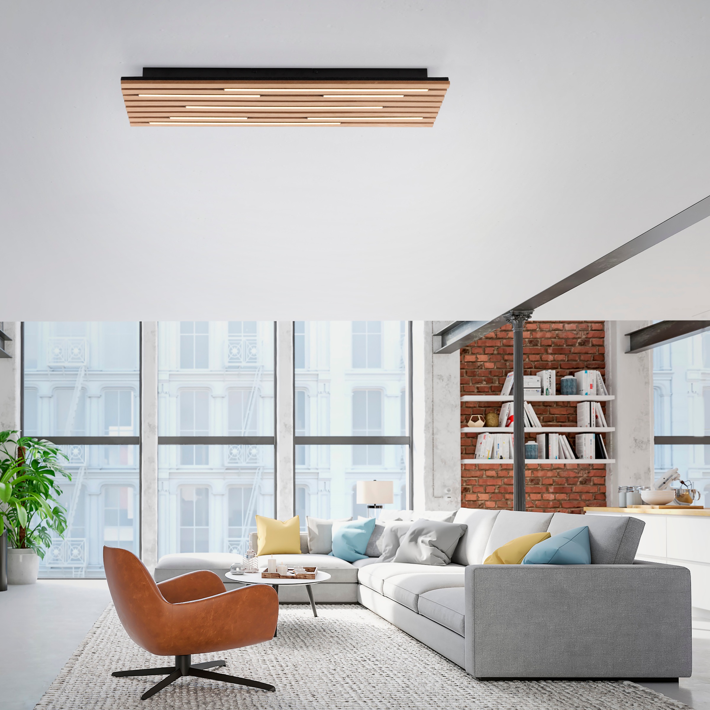 my home Deckenleuchte »Unnestad Akustikpaneele« LED-Board 4 Stk. Warmweiß s günstig online kaufen