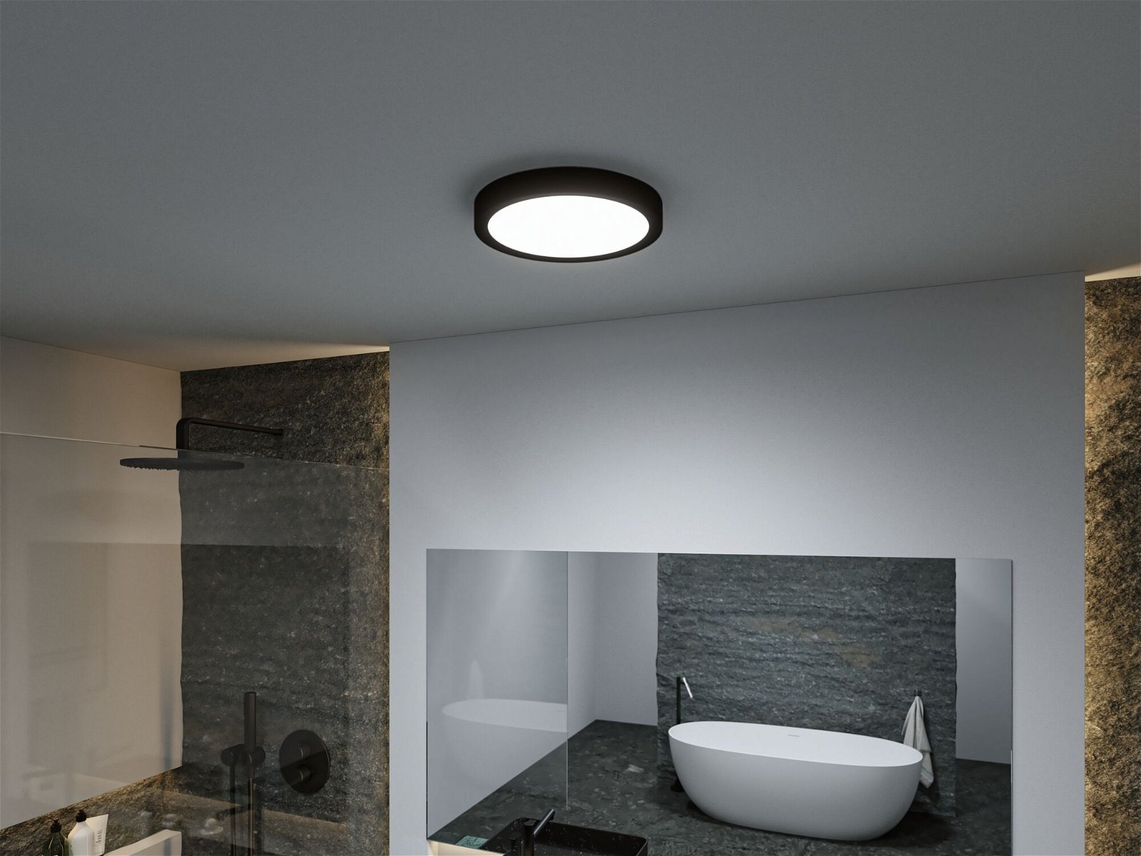Paulmann LED Deckenleuchte »Selection Bathroom Tega IP44 24W 230V Kunststoff«, 1 flammig, WhiteSwitch