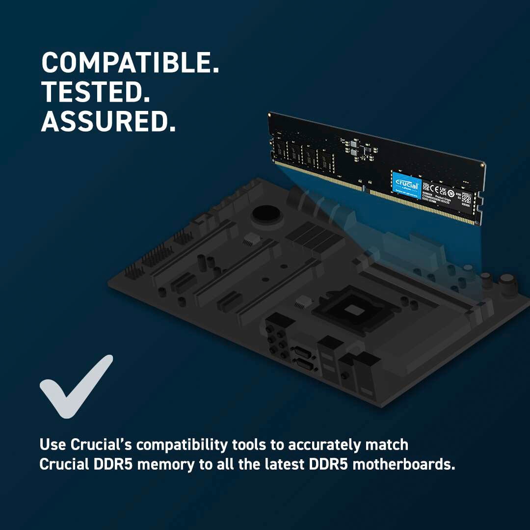 Crucial Arbeitsspeicher »16GB DDR5-4800 UDIMM«