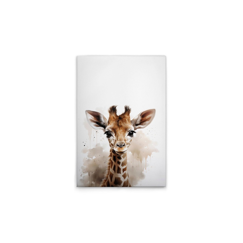 A.S. Création Leinwandbild »Baby Giraffe - Wandbild Weiß Braun Beige Keilra günstig online kaufen